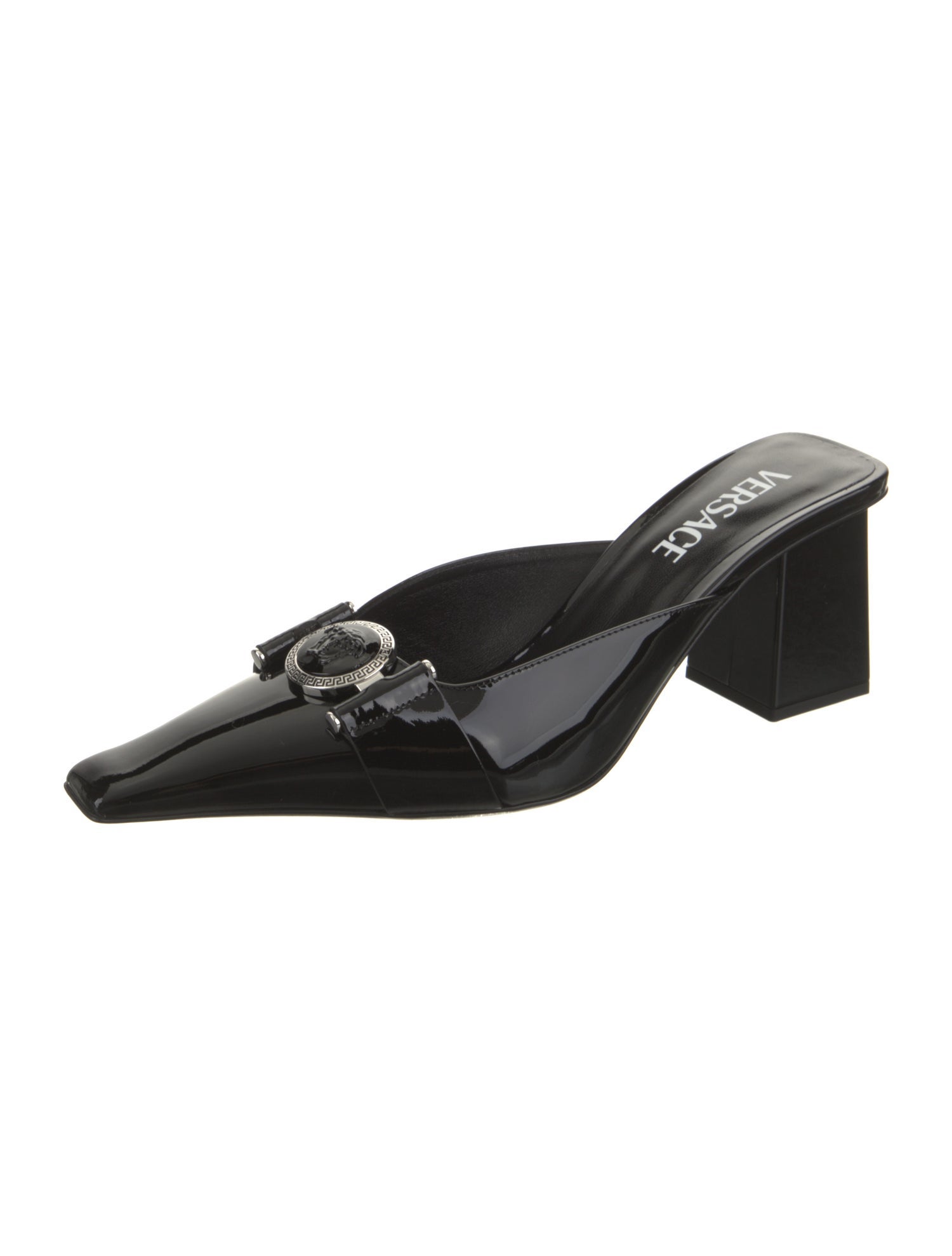 Versace Patent Leather Mules