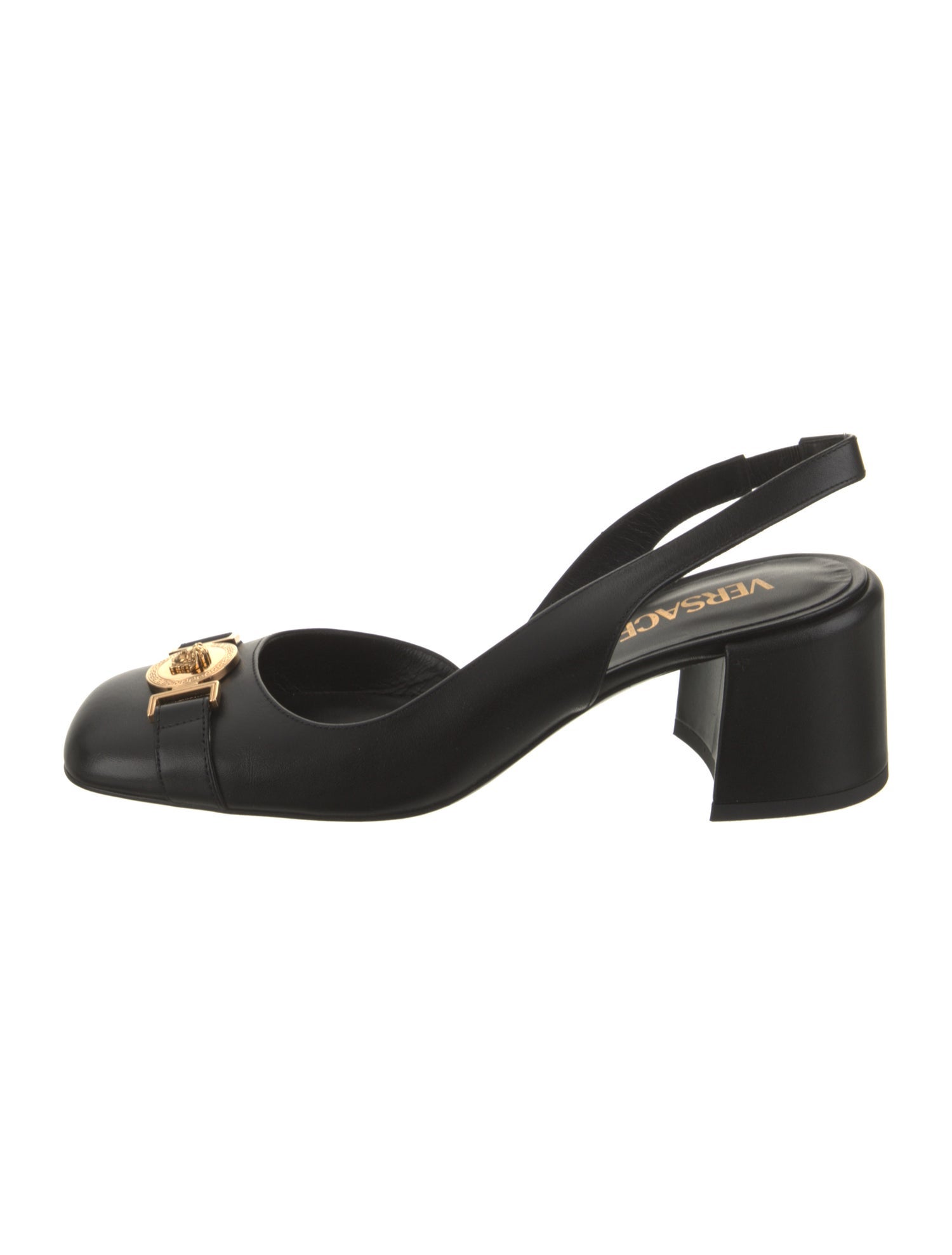 Versace Leather Slingback Pumps
