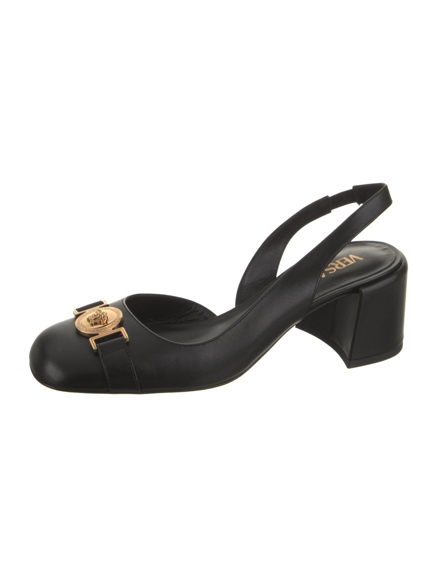 Versace Leather Slingback Pumps