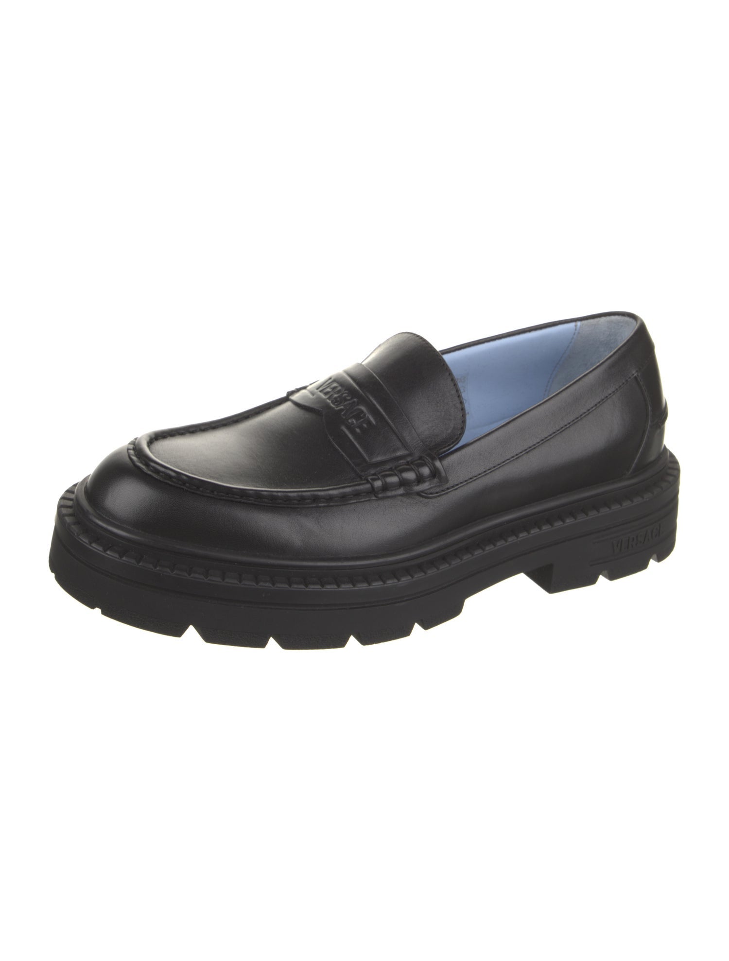Versace Leather Loafers