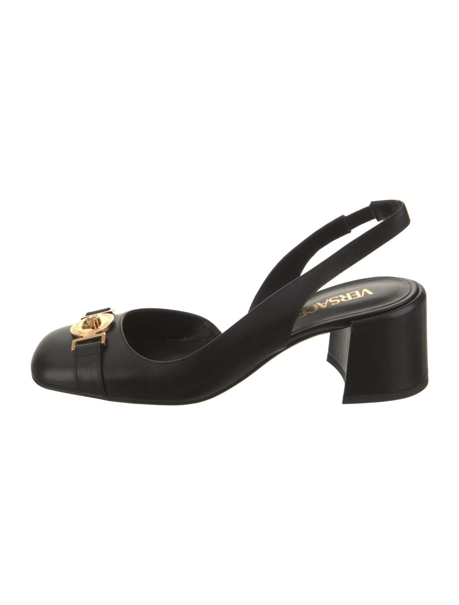 Versace Leather Slingback Pumps