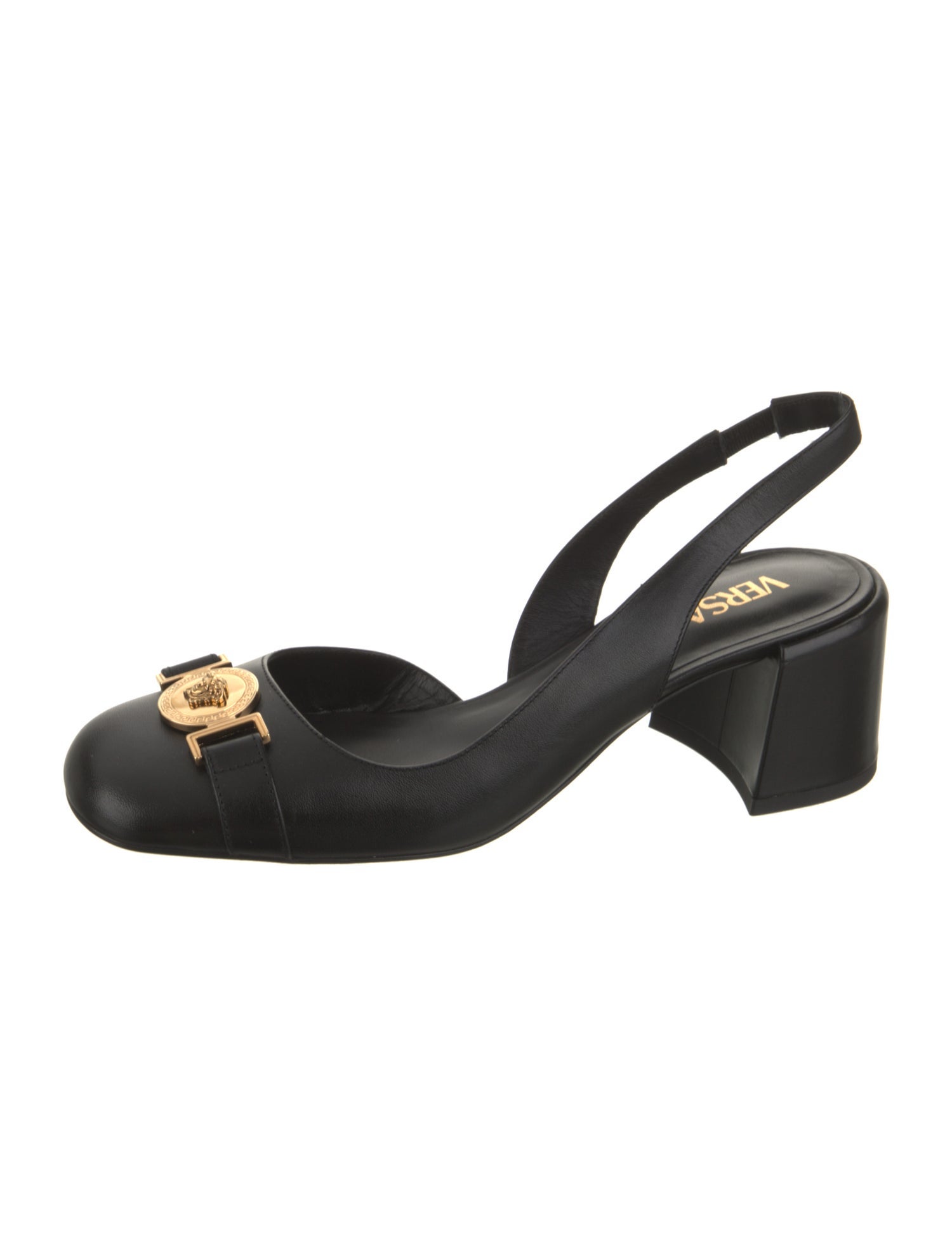 Versace Leather Slingback Pumps
