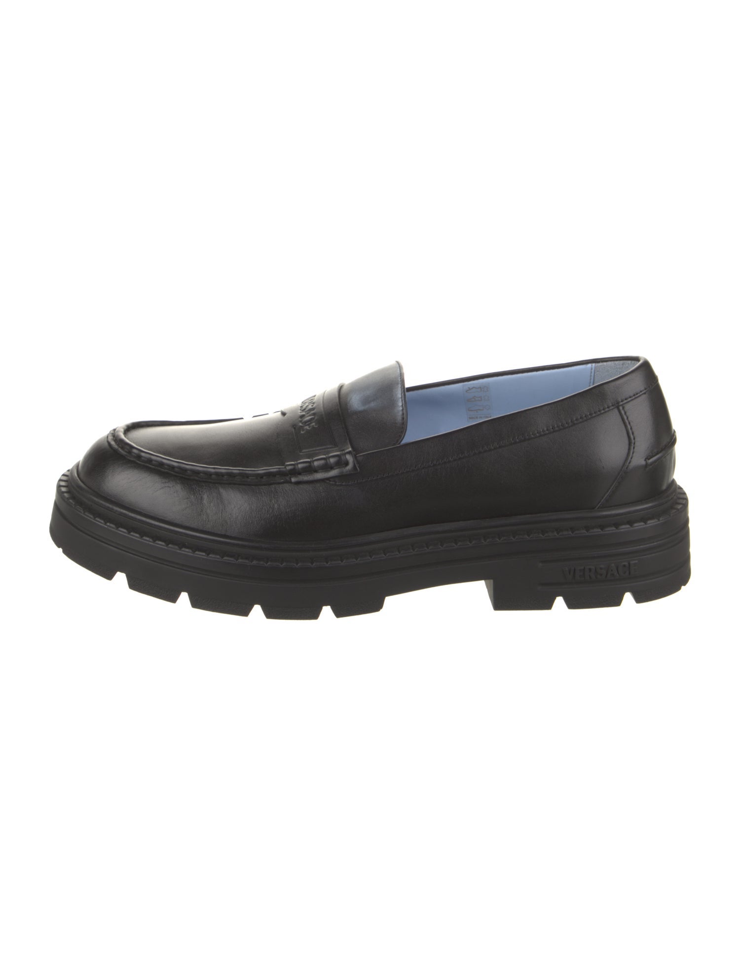 Versace Leather Loafers