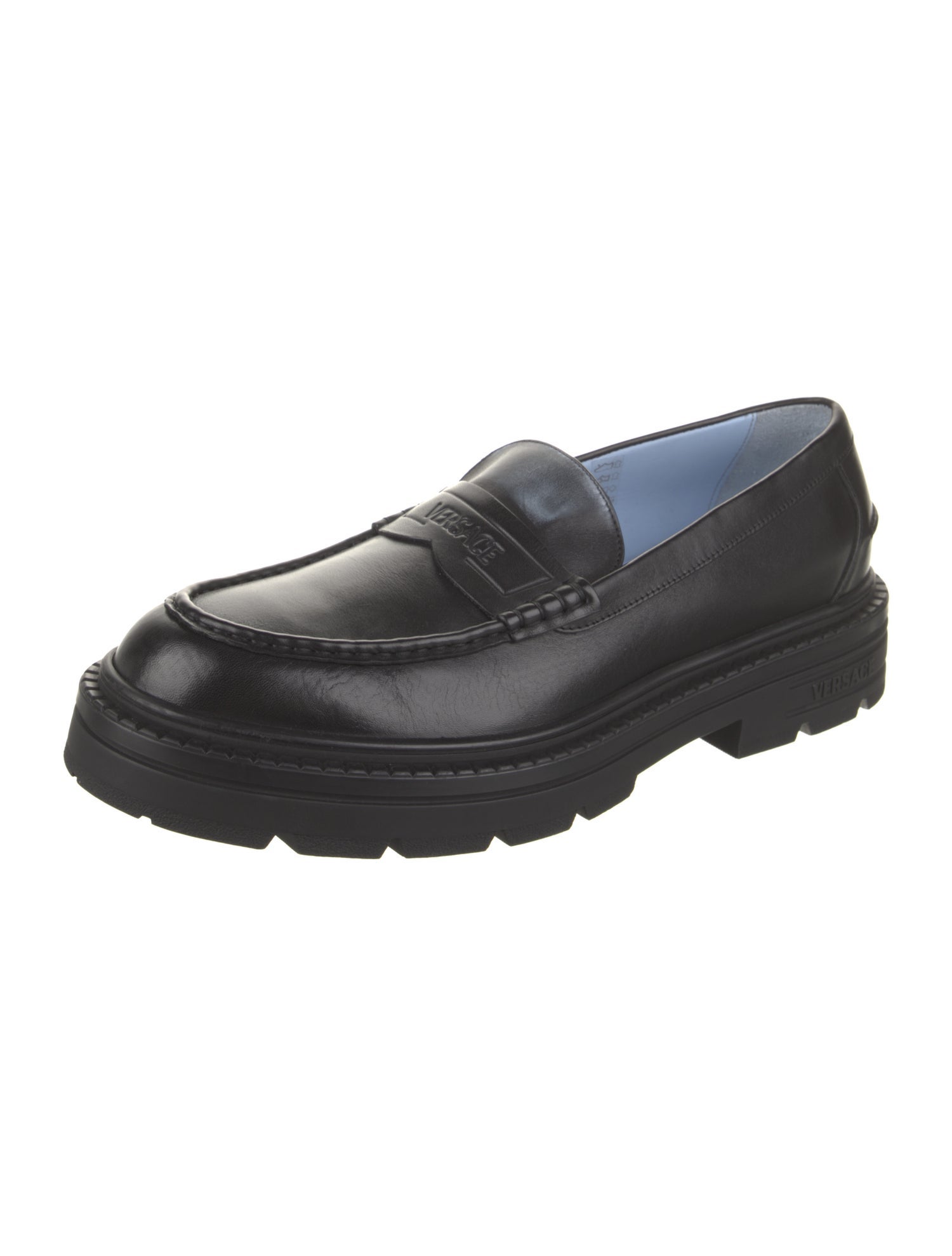 Versace Leather Loafers