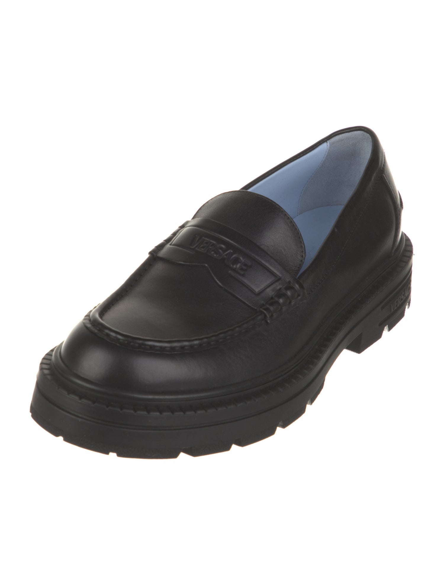 Versace Leather Loafers
