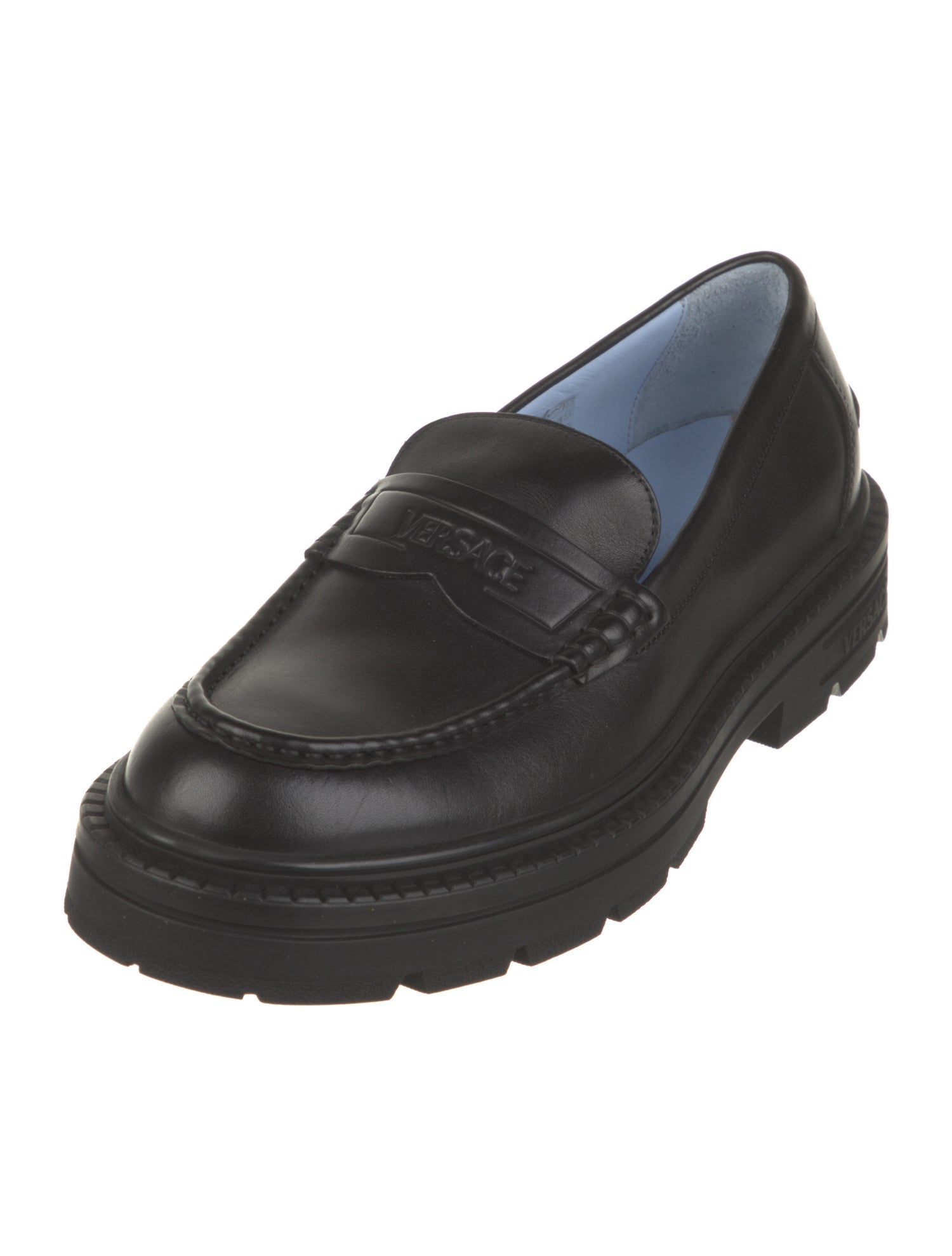 Versace Leather Loafers