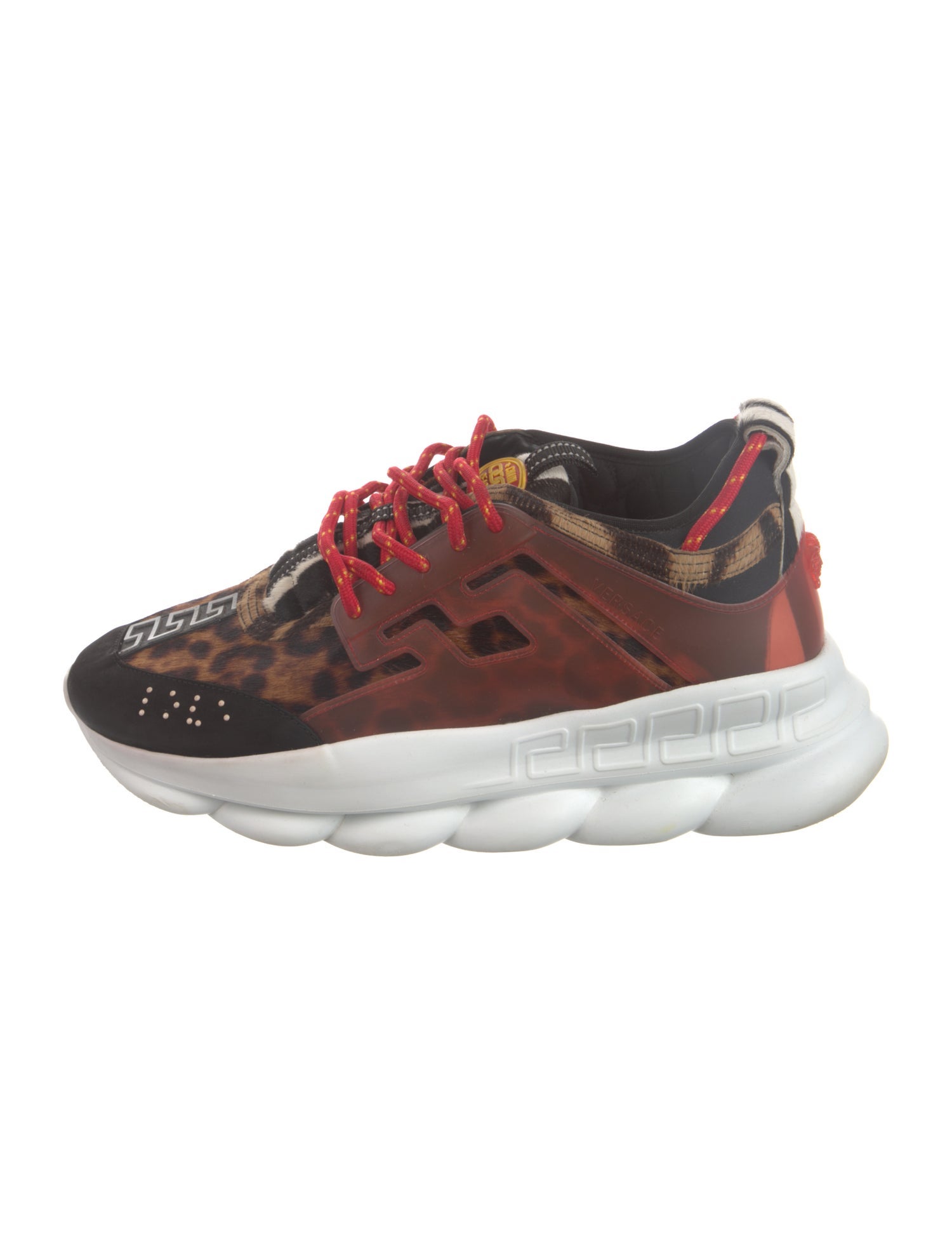 Versace Ponyhair Printed Sneakers