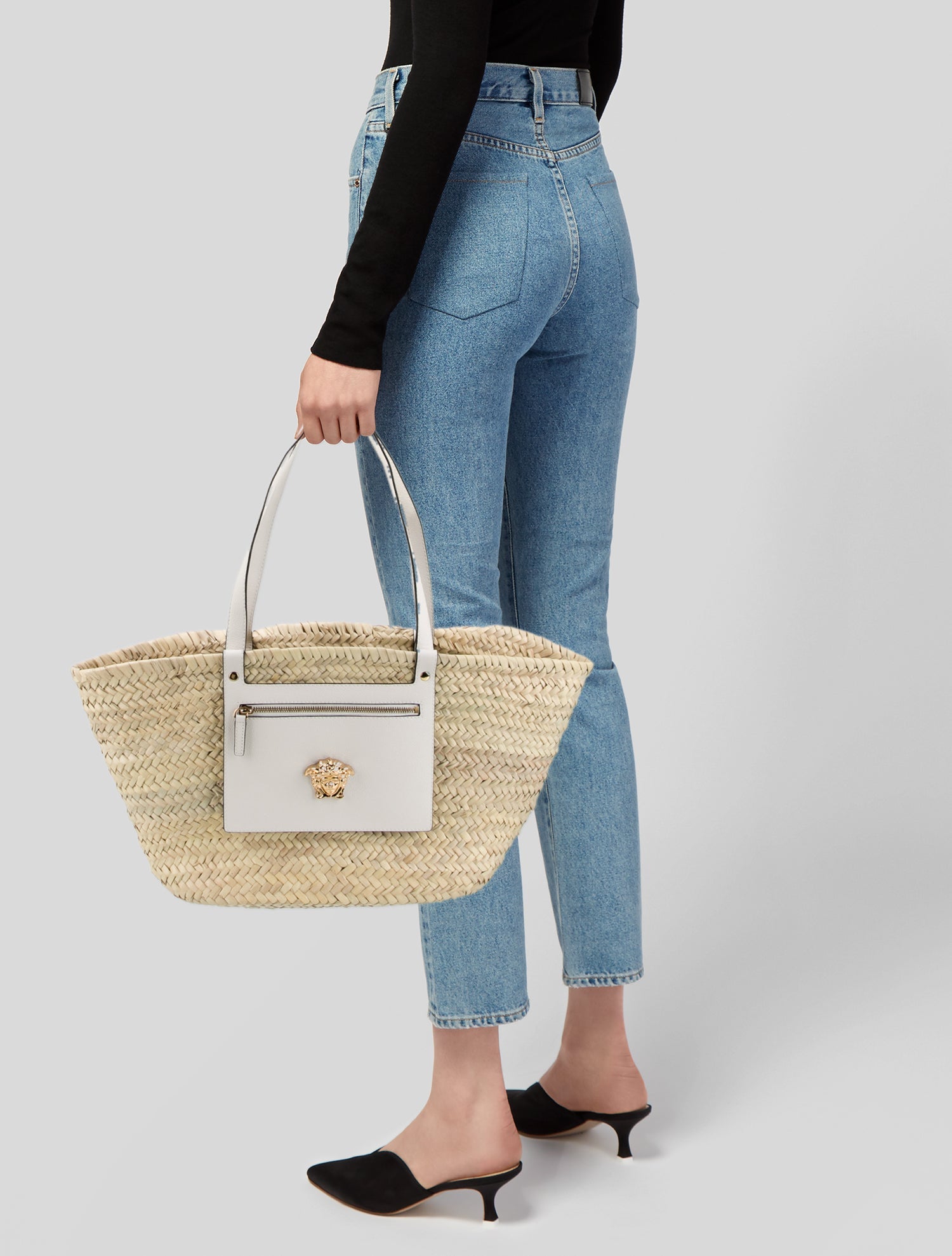 Versace Straw Belt Bag