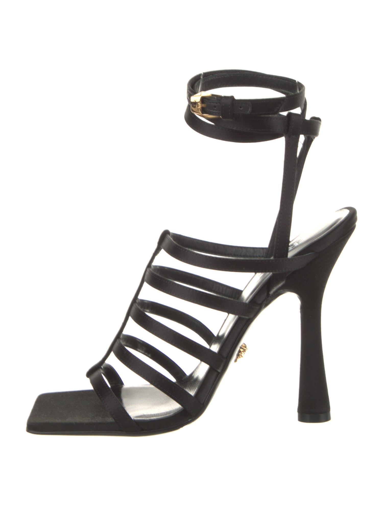 Versace Satin Gladiator Sandals