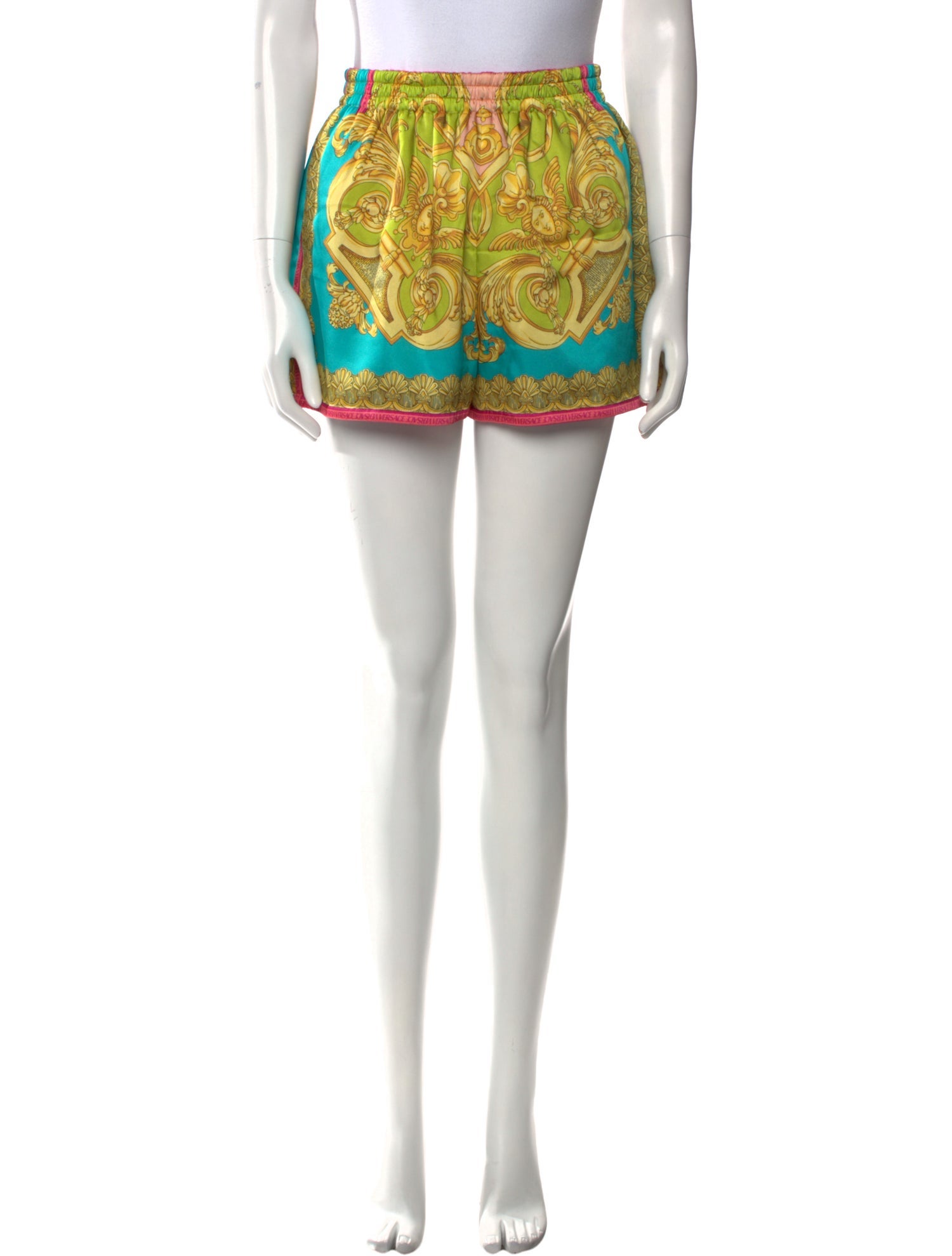 Versace Printed Mini Shorts