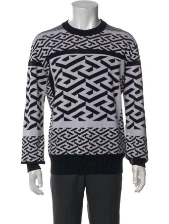 Versace Wool Printed Pullover