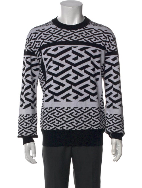 Versace Wool Printed Pullover