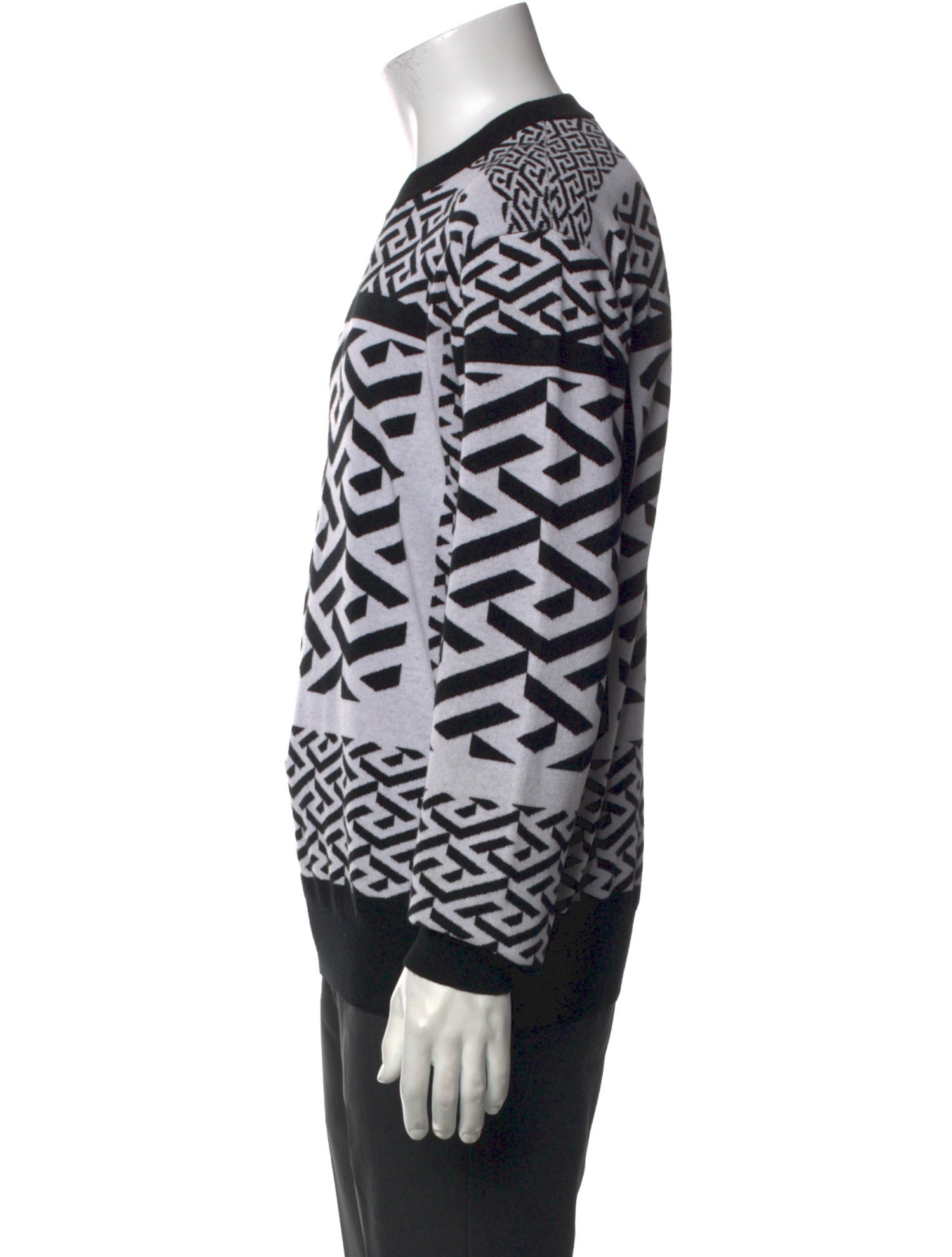 Versace Wool Printed Pullover
