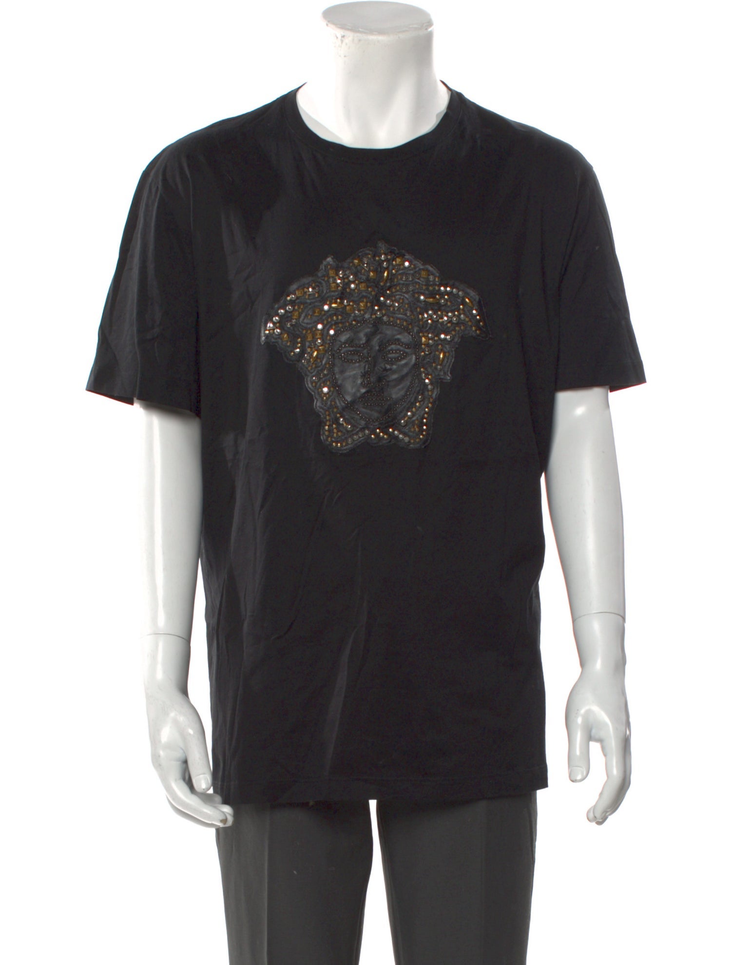 Versace Graphic Print Crew Neck T-Shirt