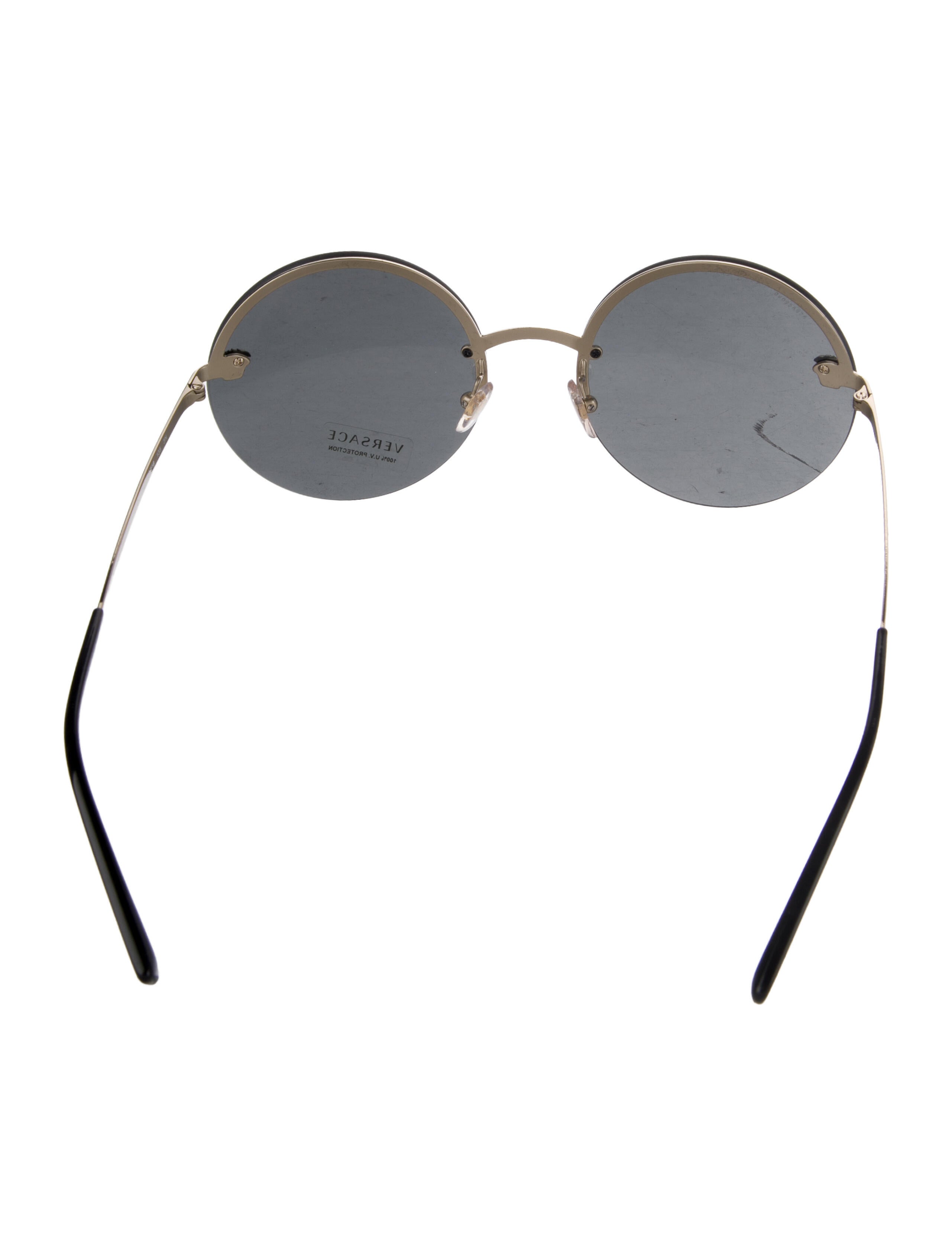 Versace Medusa Insignia Round Sunglasses w/ Tags