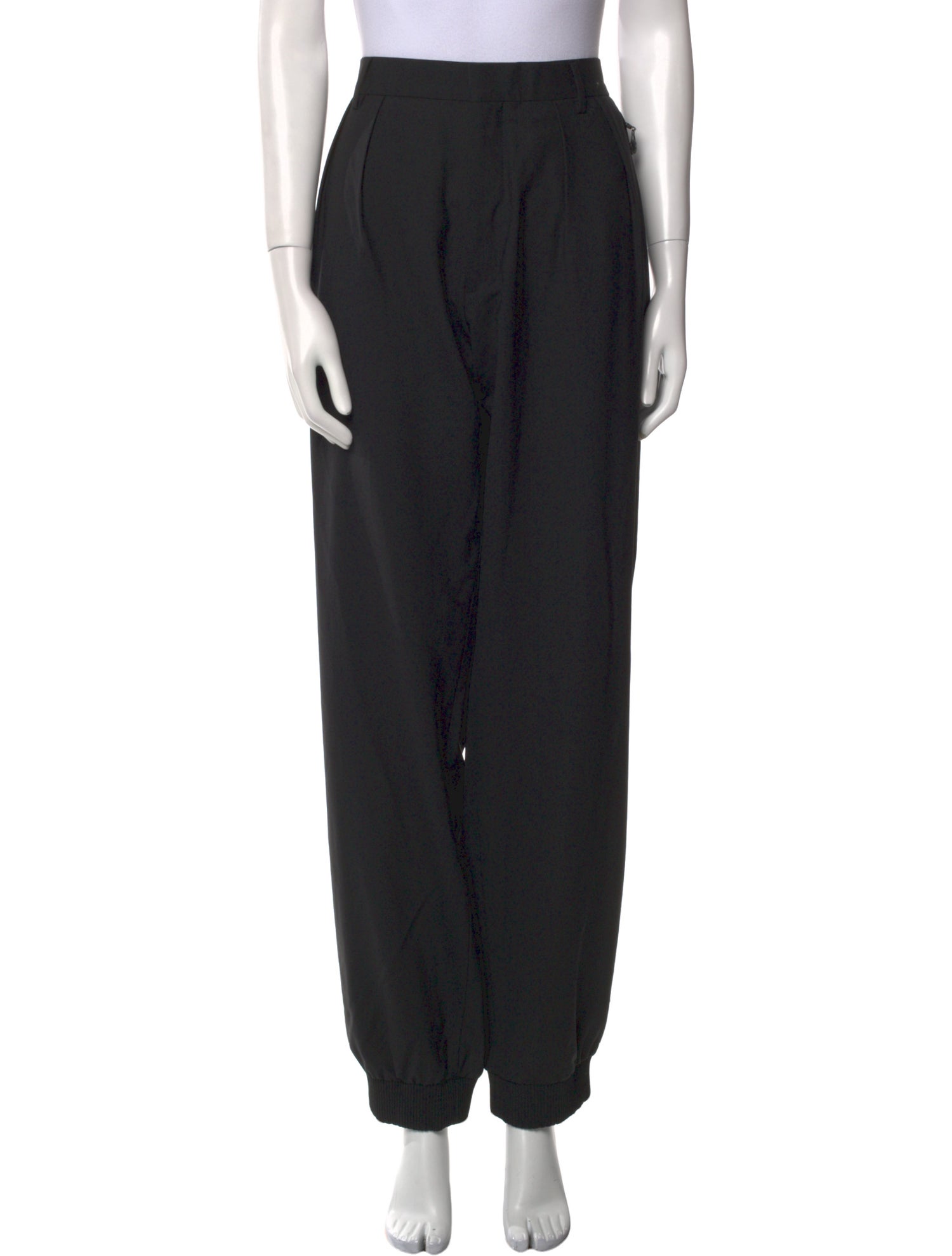 Versace Wool Straight Leg Pants