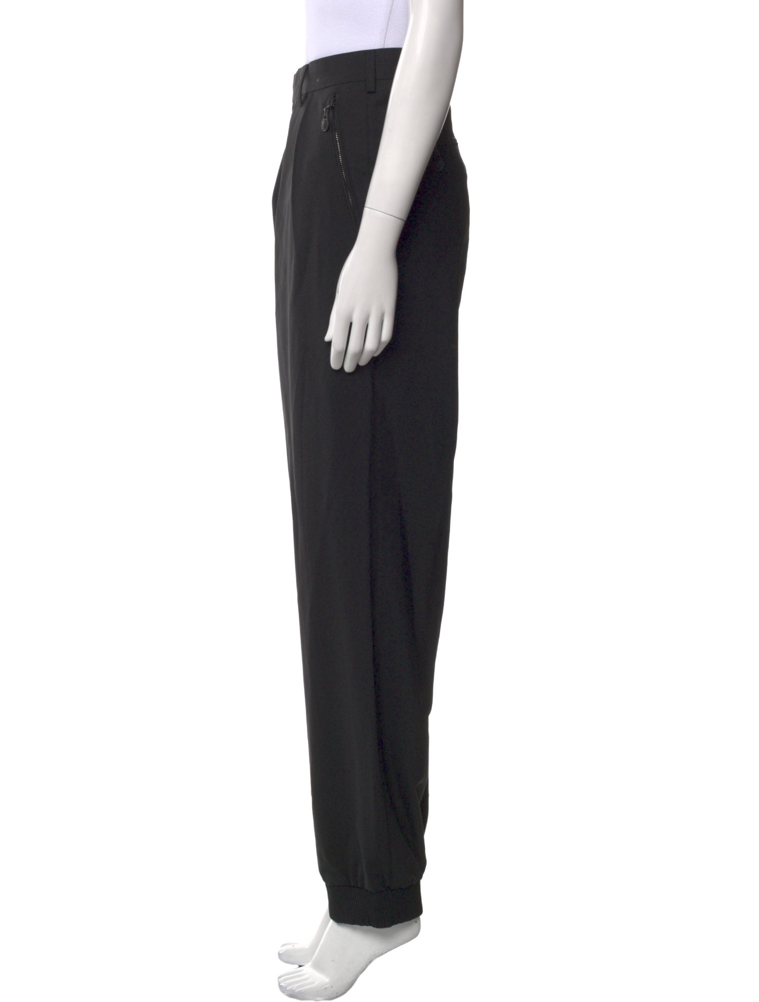 Versace Wool Straight Leg Pants