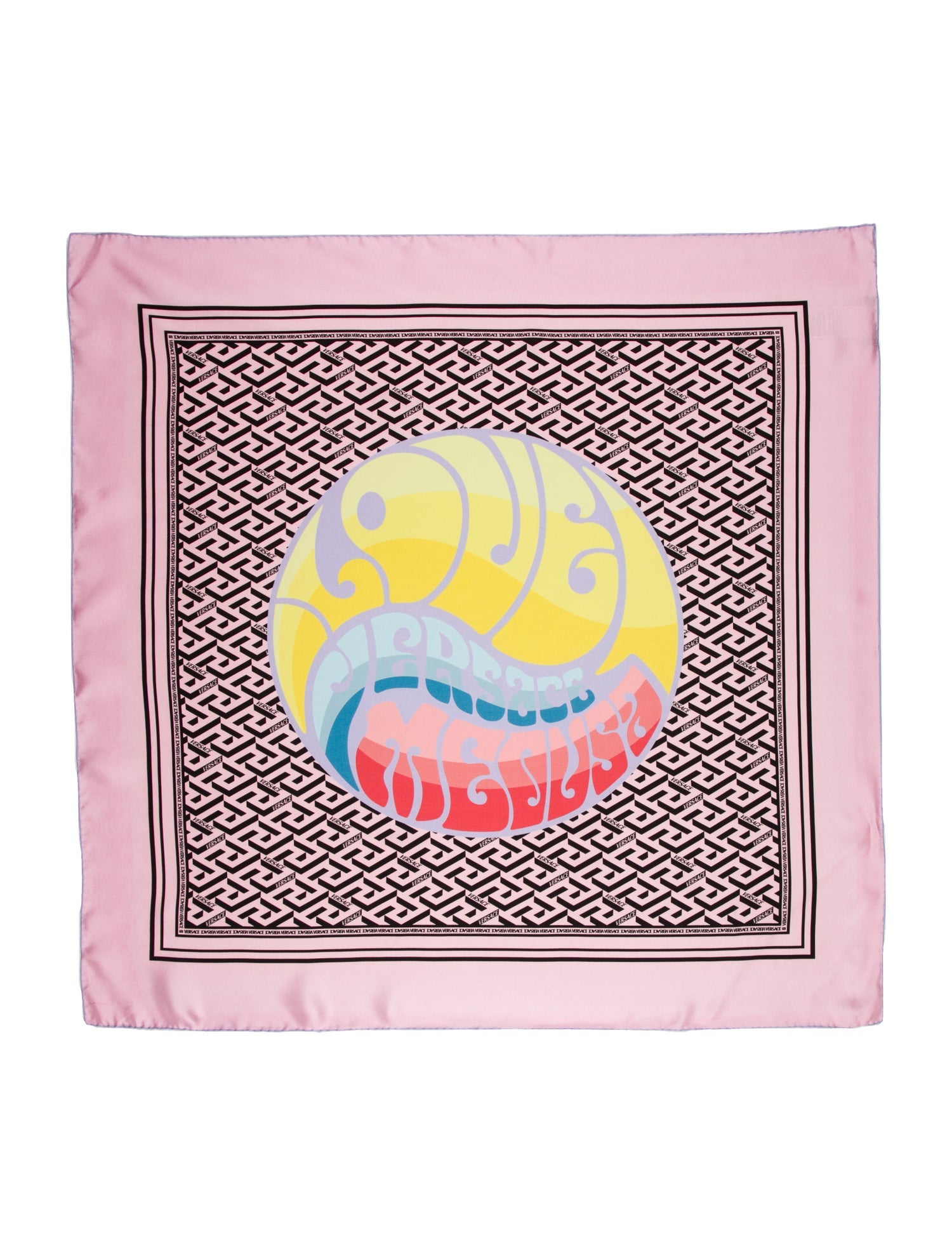 Versace Miami Leopard Silk Scarf