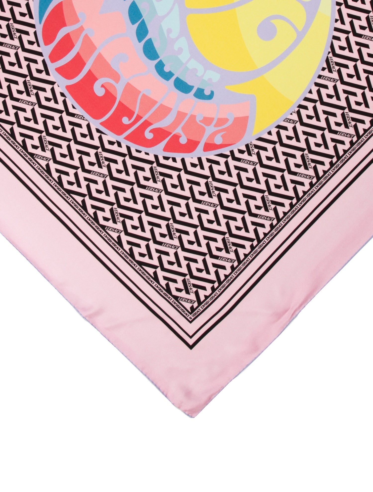 Versace Miami Leopard Silk Scarf