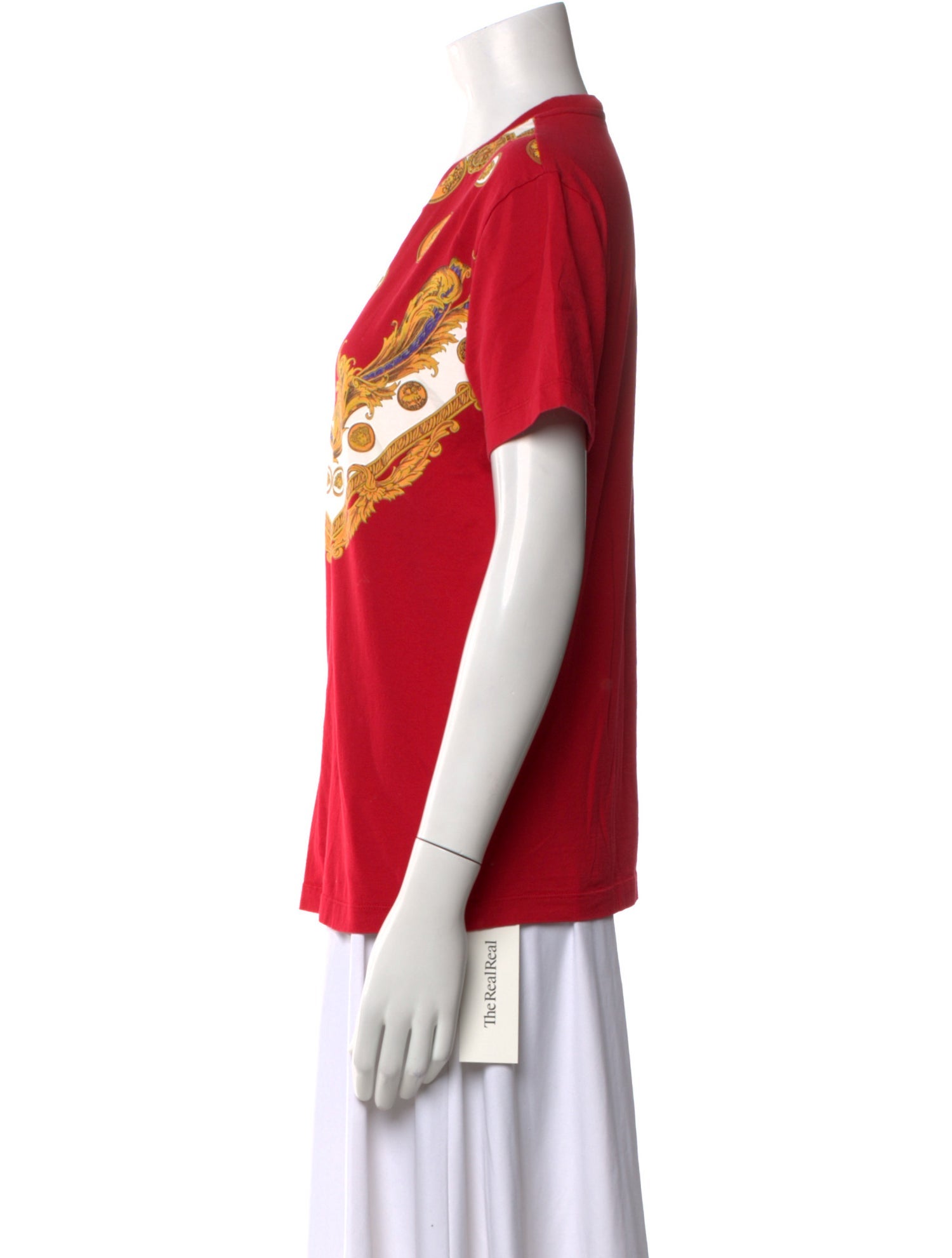 Versace Graphic Print Crew Neck T-Shirt