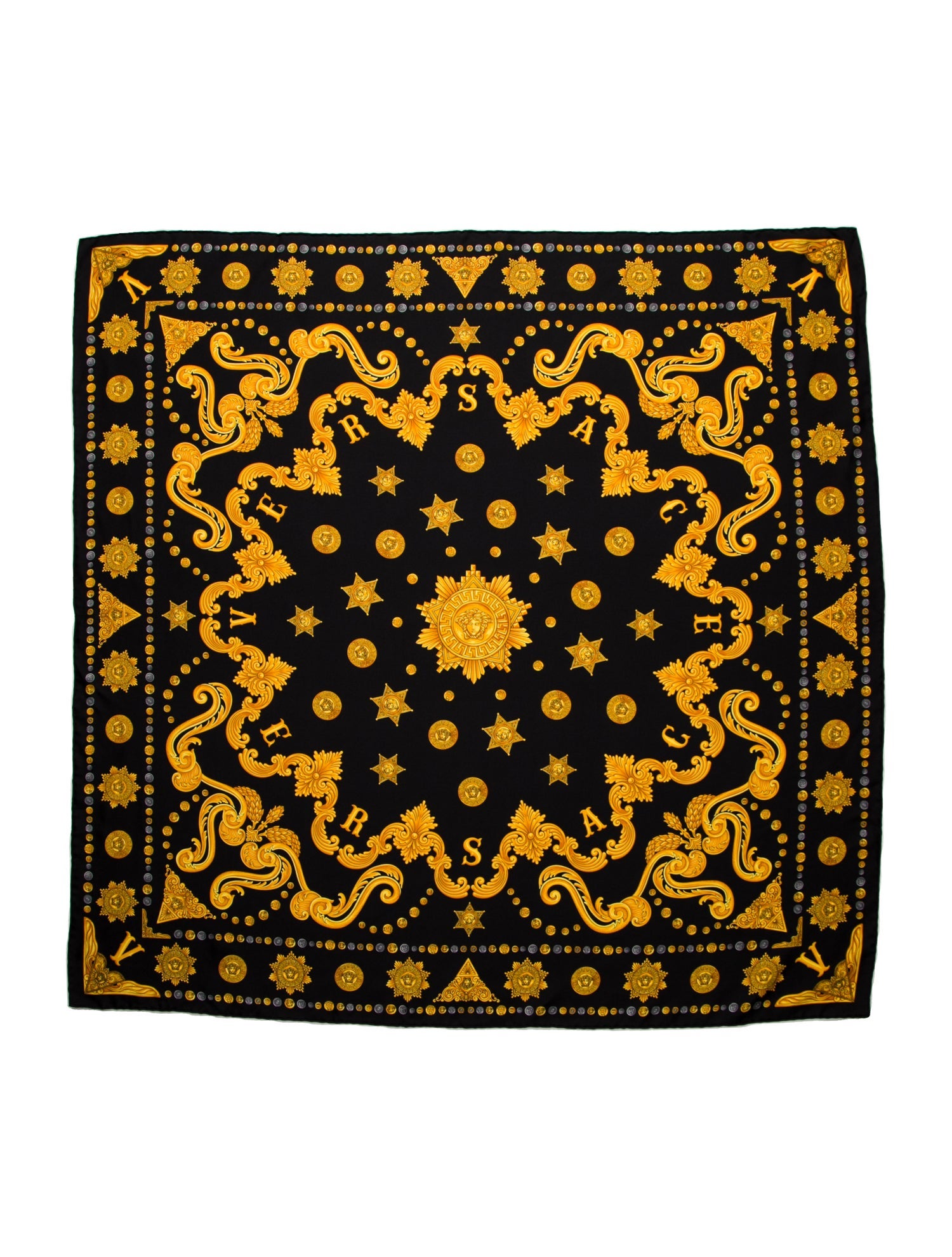 Versace Miami Leopard Silk Scarf