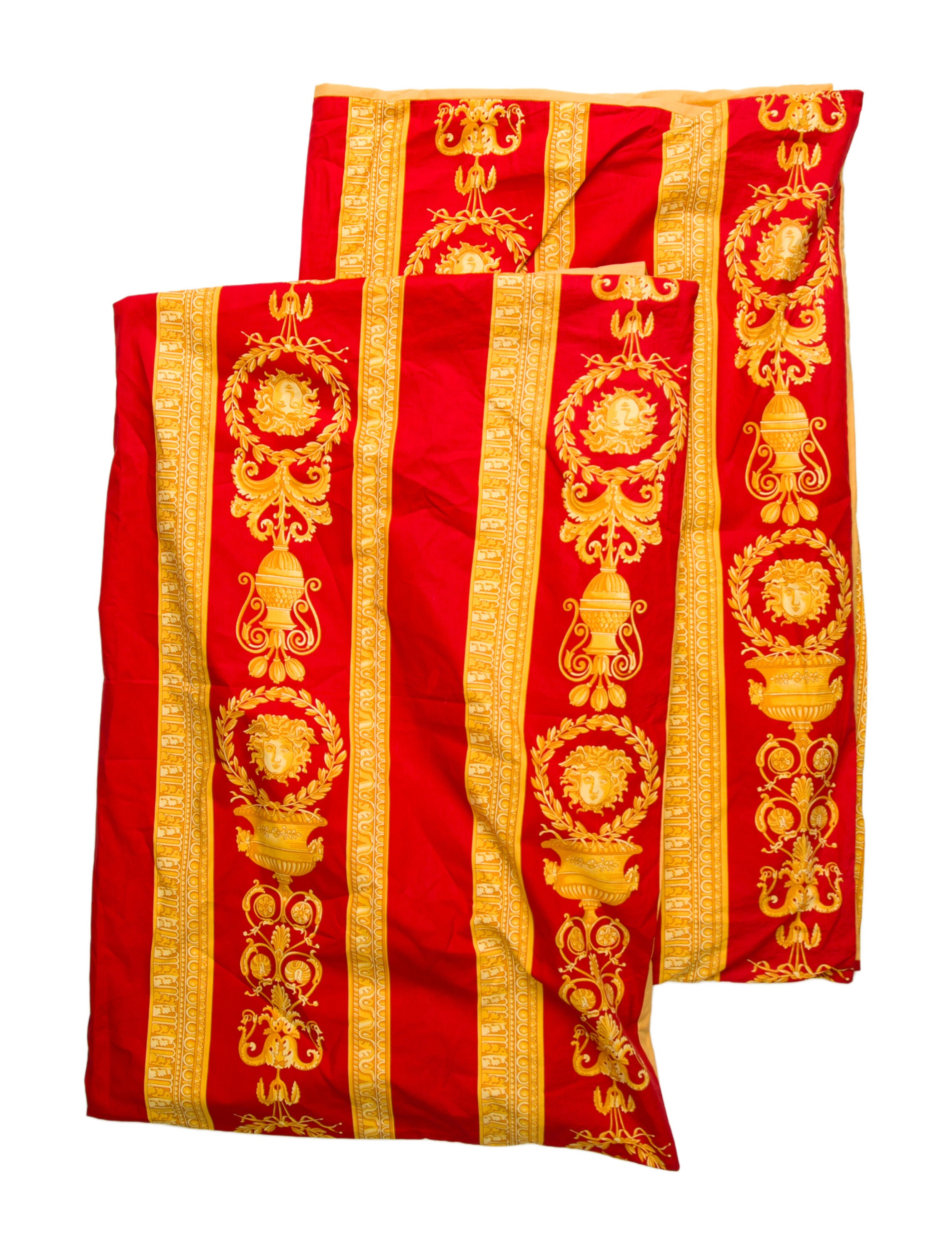 Versace Pair Of Cotton Pillow Shams