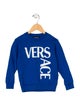 Versace toddler boys' blue and white sweatshirt