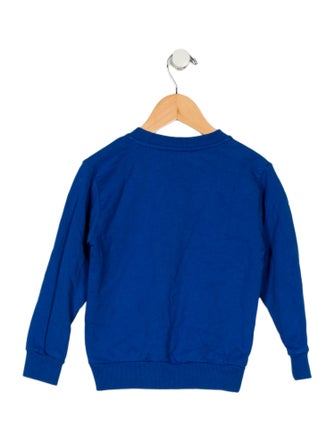 Versace toddler boys' blue and white sweatshirt