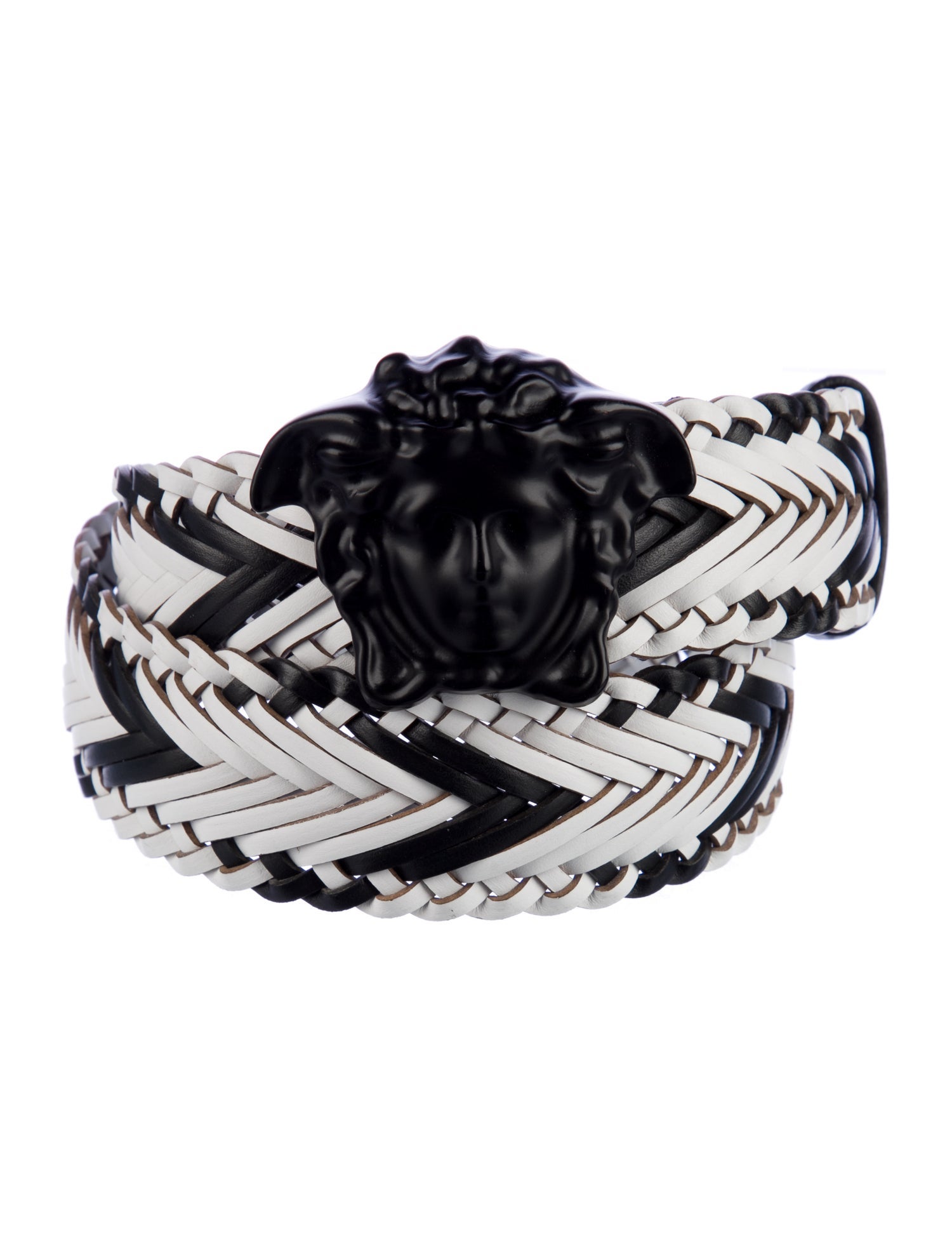 Versace Medusa Insignia Leather Waist Belt