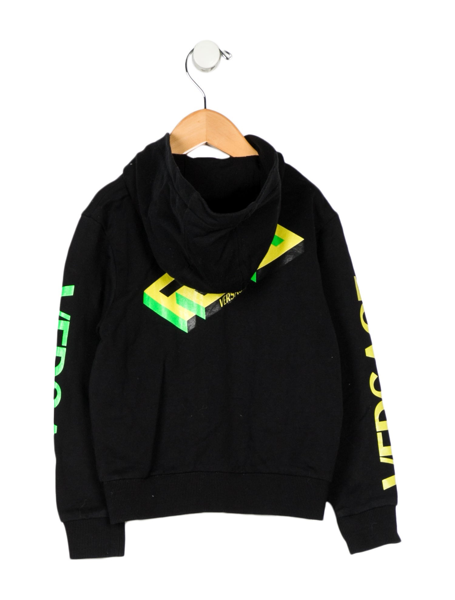 Versace Graphic Zip-Up Sweater