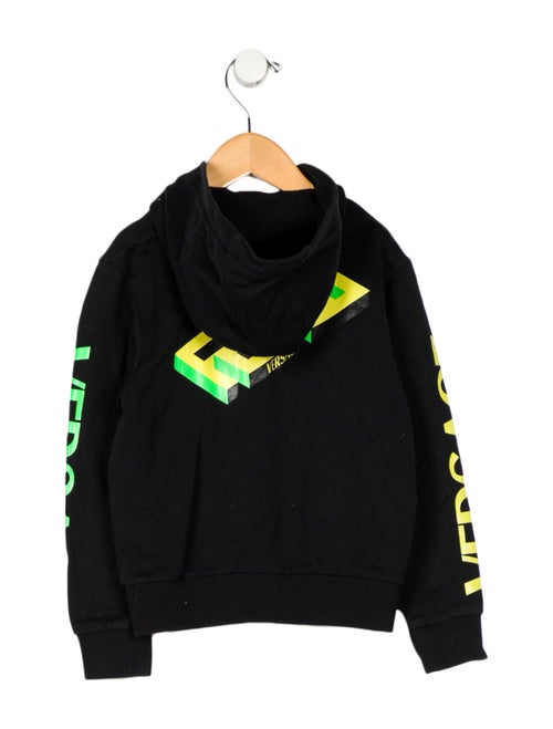 Versace Graphic Zip-Up Sweater