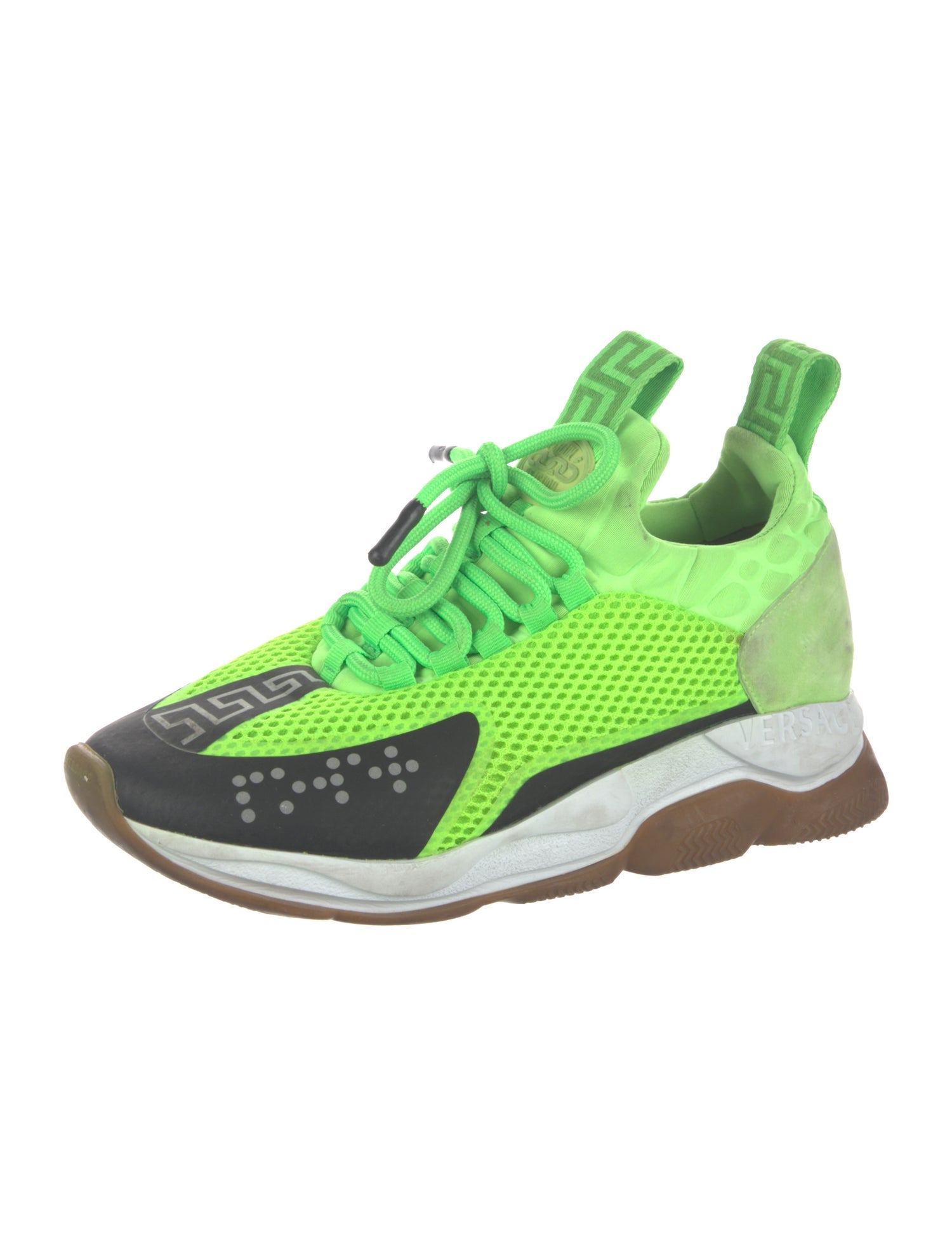 Versace Mesh Mesh Accents Athletic Sneakers