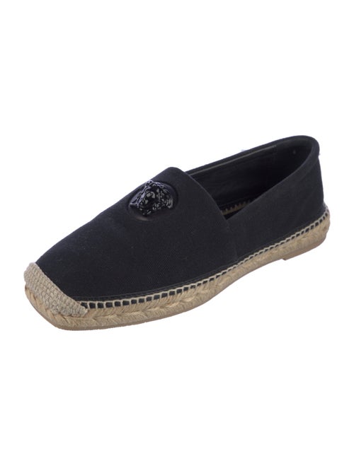 Versace Medusa Insignia Canvas Espadrilles