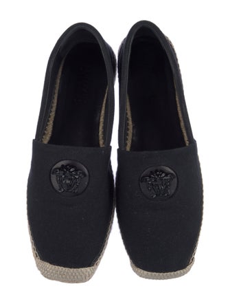 Versace Medusa Insignia Canvas Espadrilles