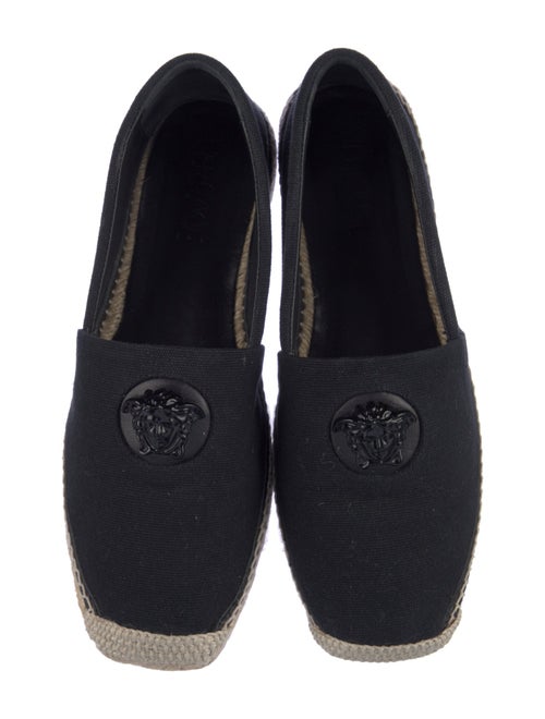 Versace Medusa Insignia Canvas Espadrilles