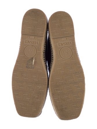 Versace Medusa Insignia Canvas Espadrilles