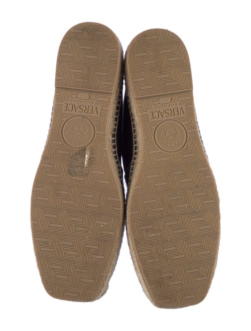 Versace Medusa Insignia Canvas Espadrilles