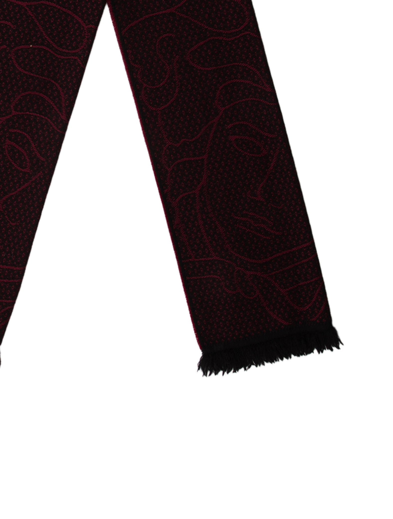 Versace Wool Printed Scarf