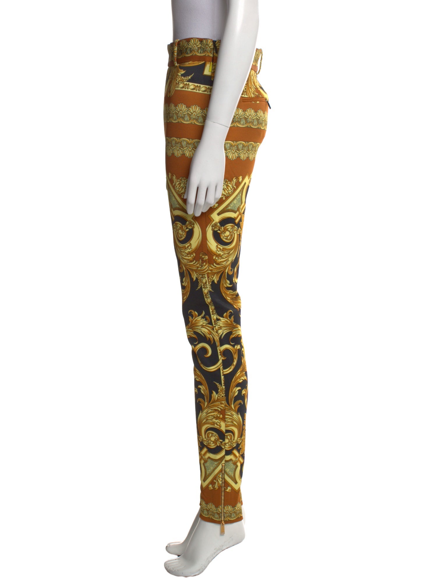 Versace Printed Skinny Leg Pants