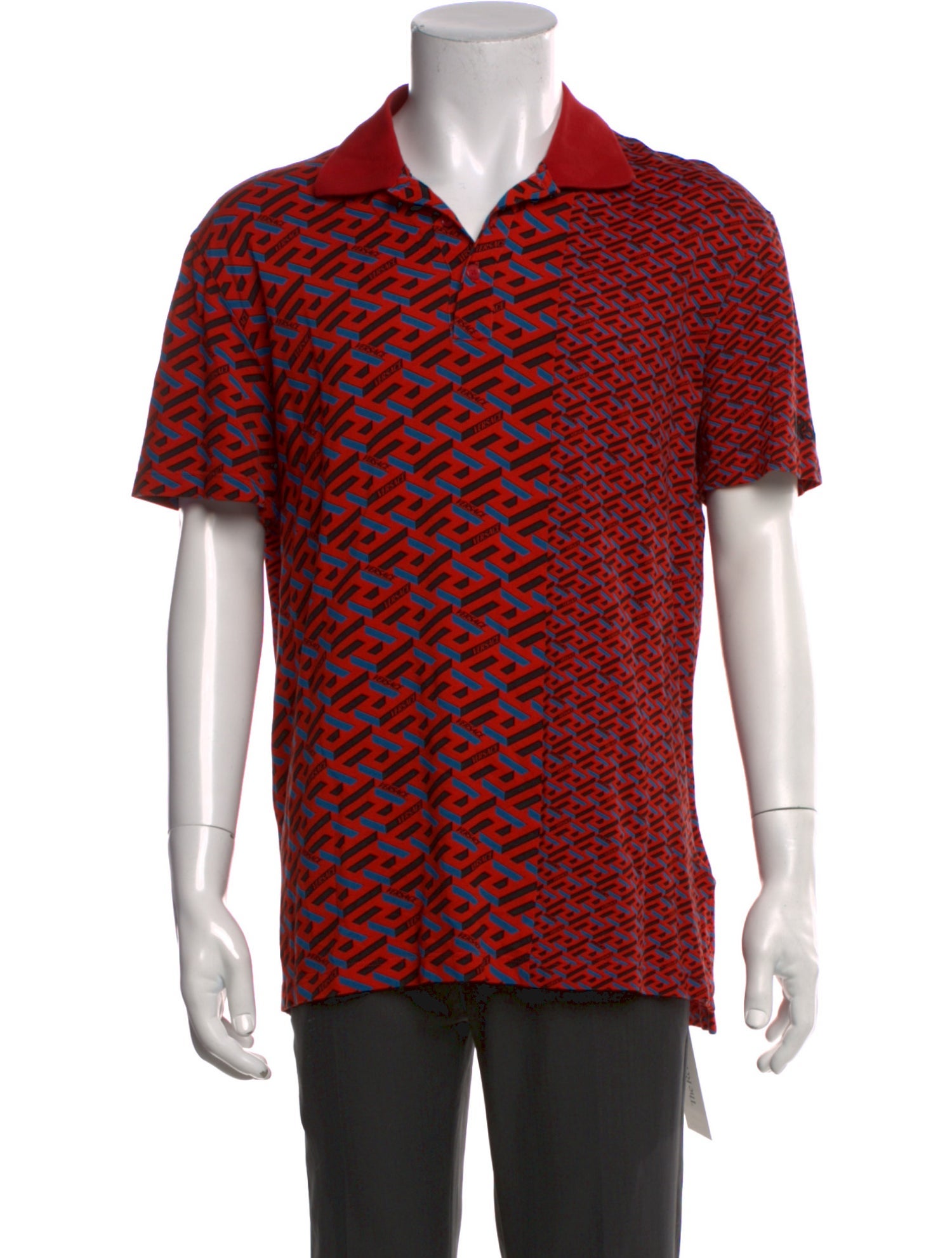 Versace Printed Short Sleeve Shirt