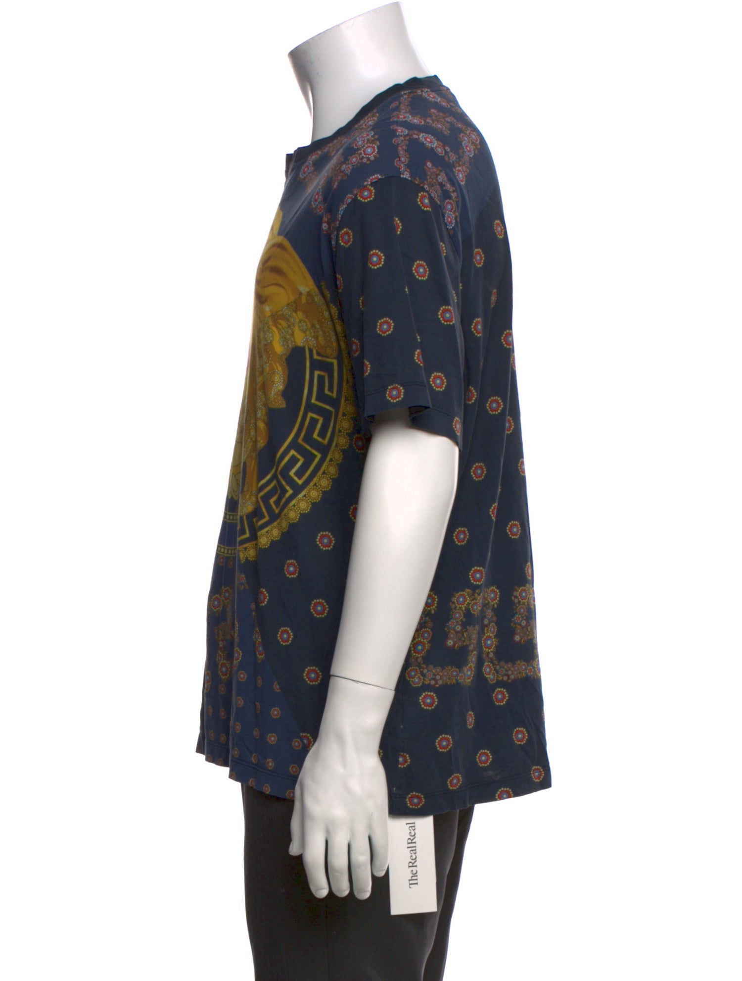 Versace Printed Crew Neck T-Shirt