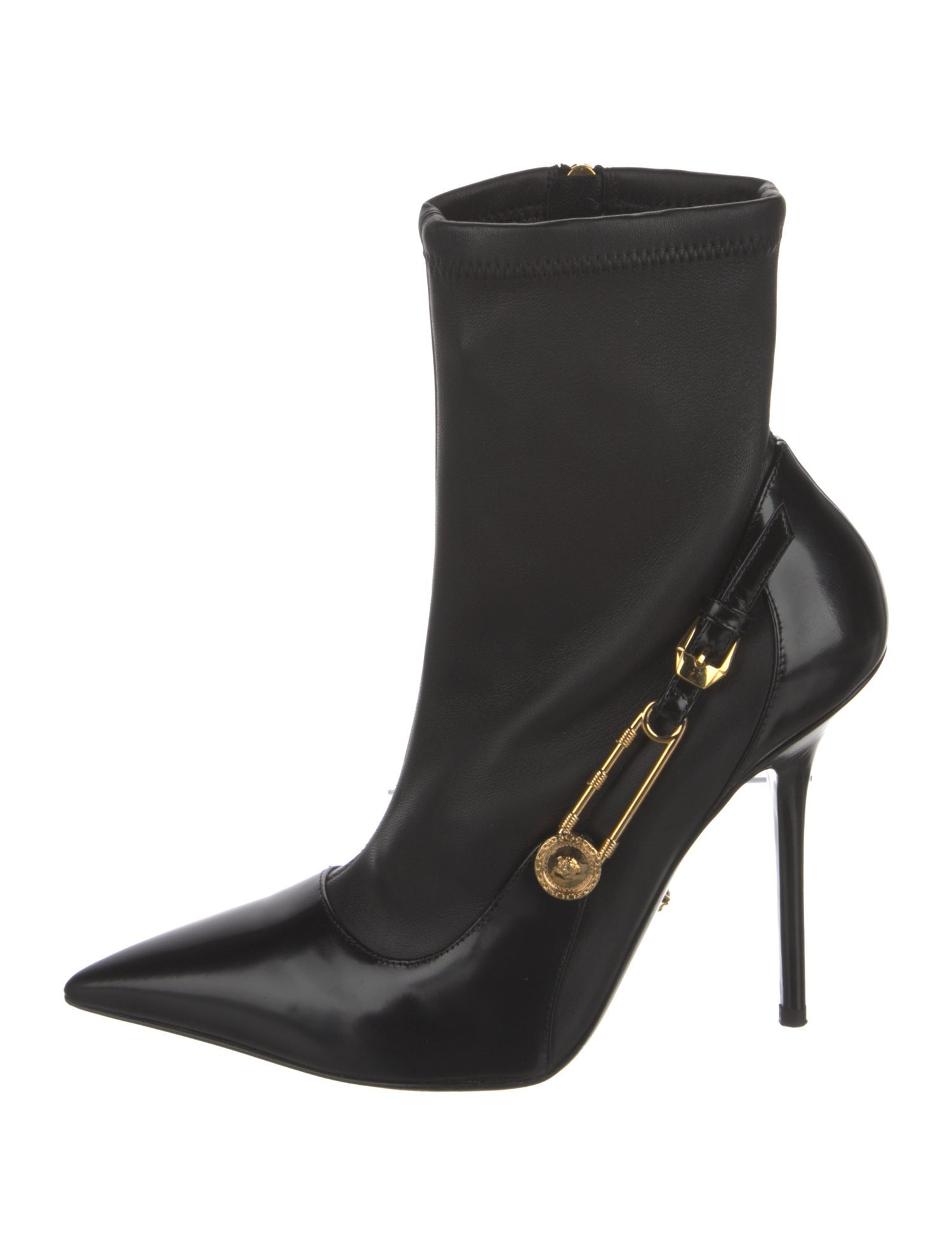 Versace Leather Sock Boots