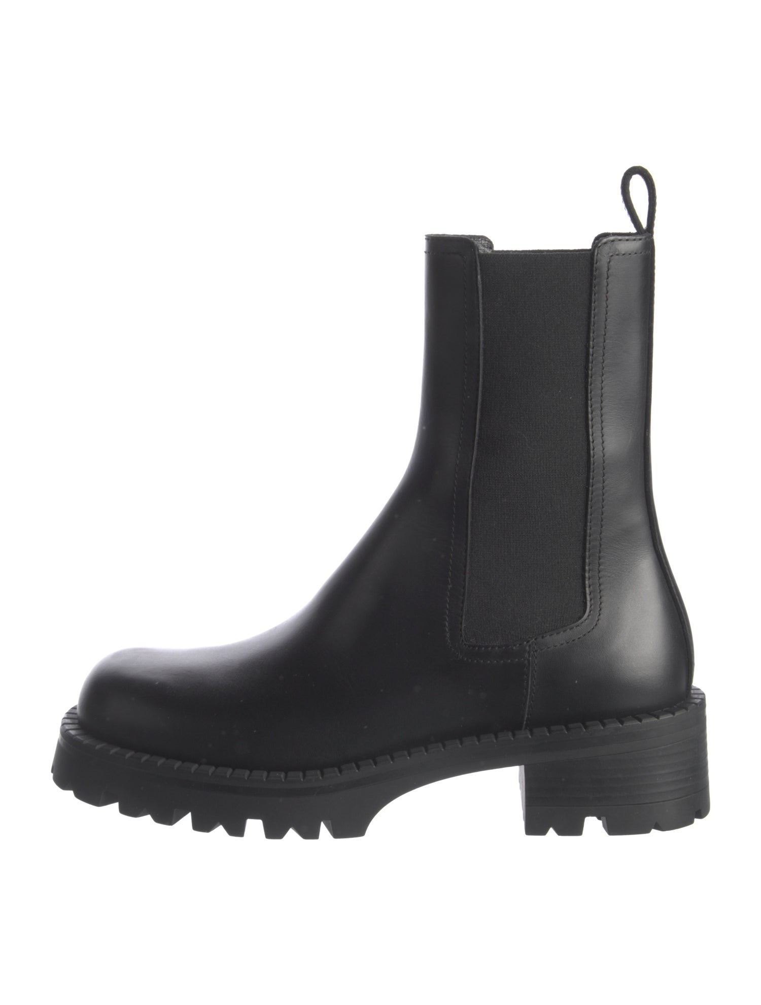 Versace Leather Chelsea Boots
