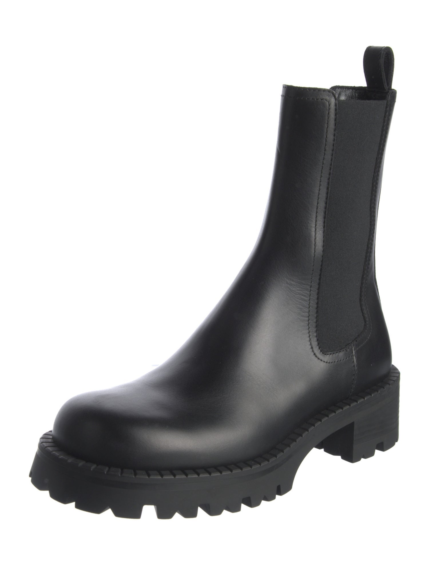 Versace Leather Chelsea Boots