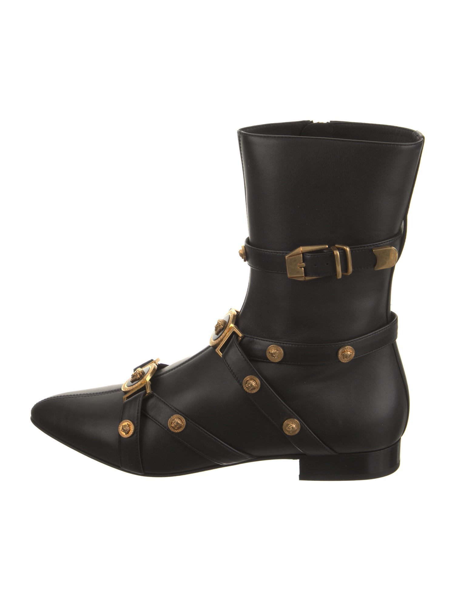 Versace Leather Boots w/ Tags