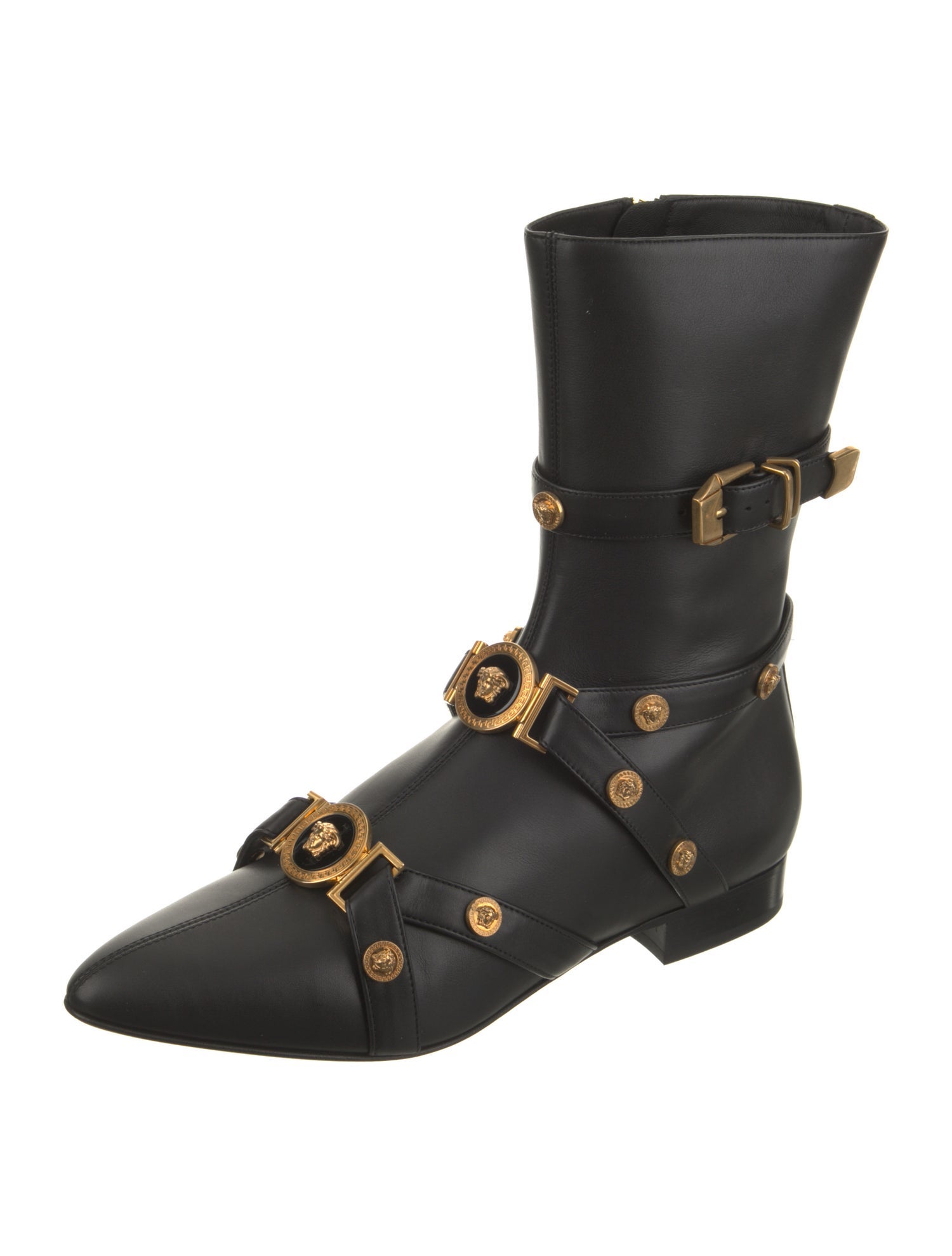 Versace Leather Boots w/ Tags