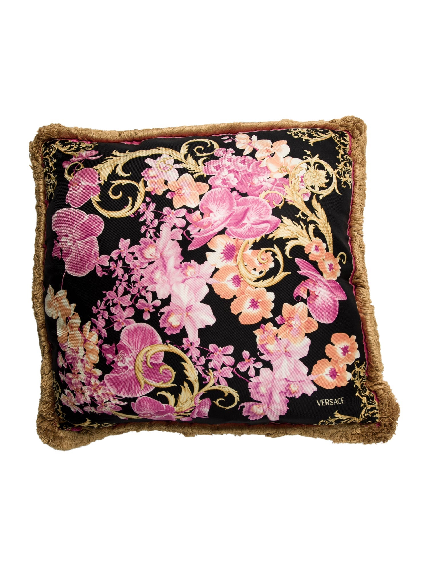 Versace Silk Throw Pillow