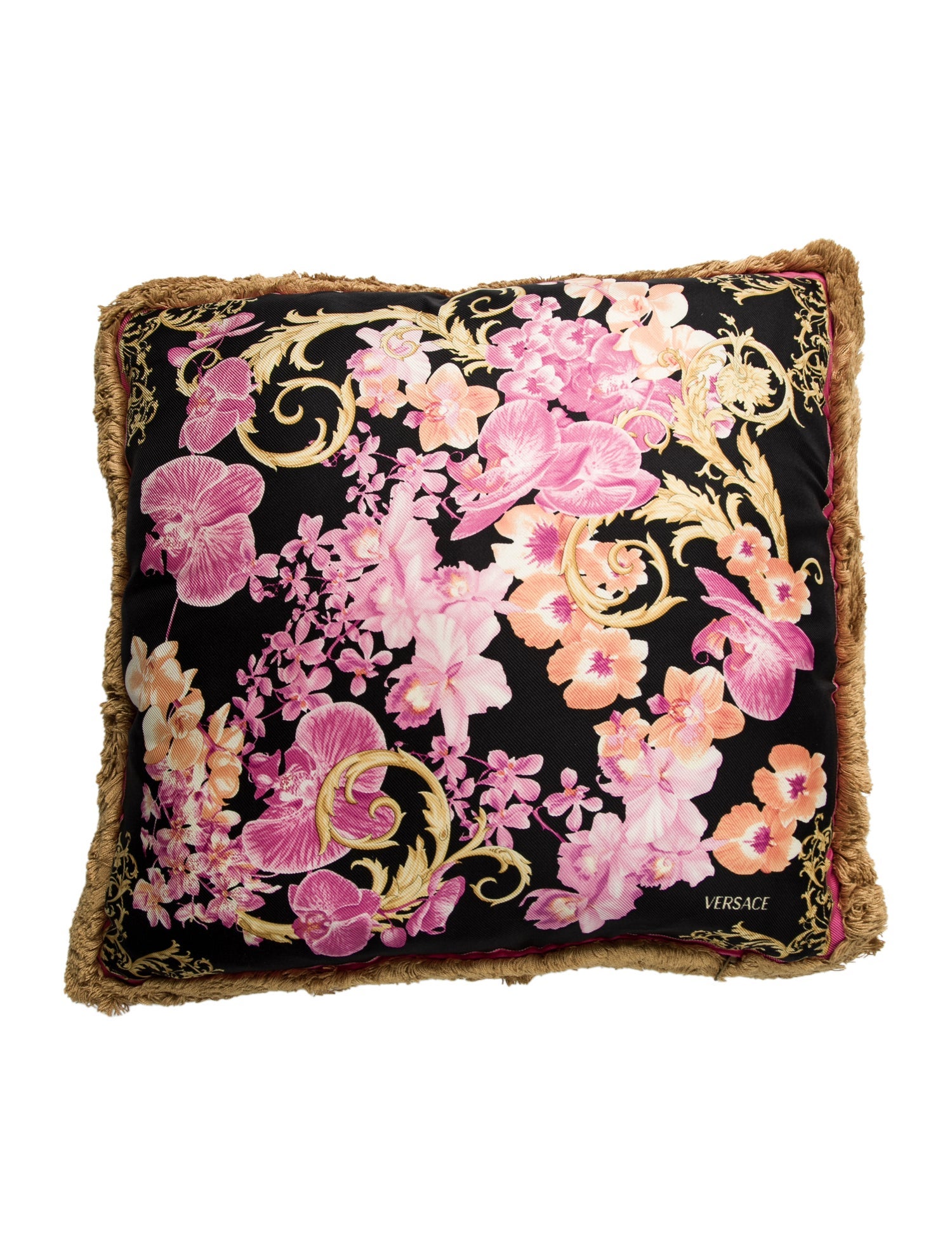 Versace Silk Throw Pillow