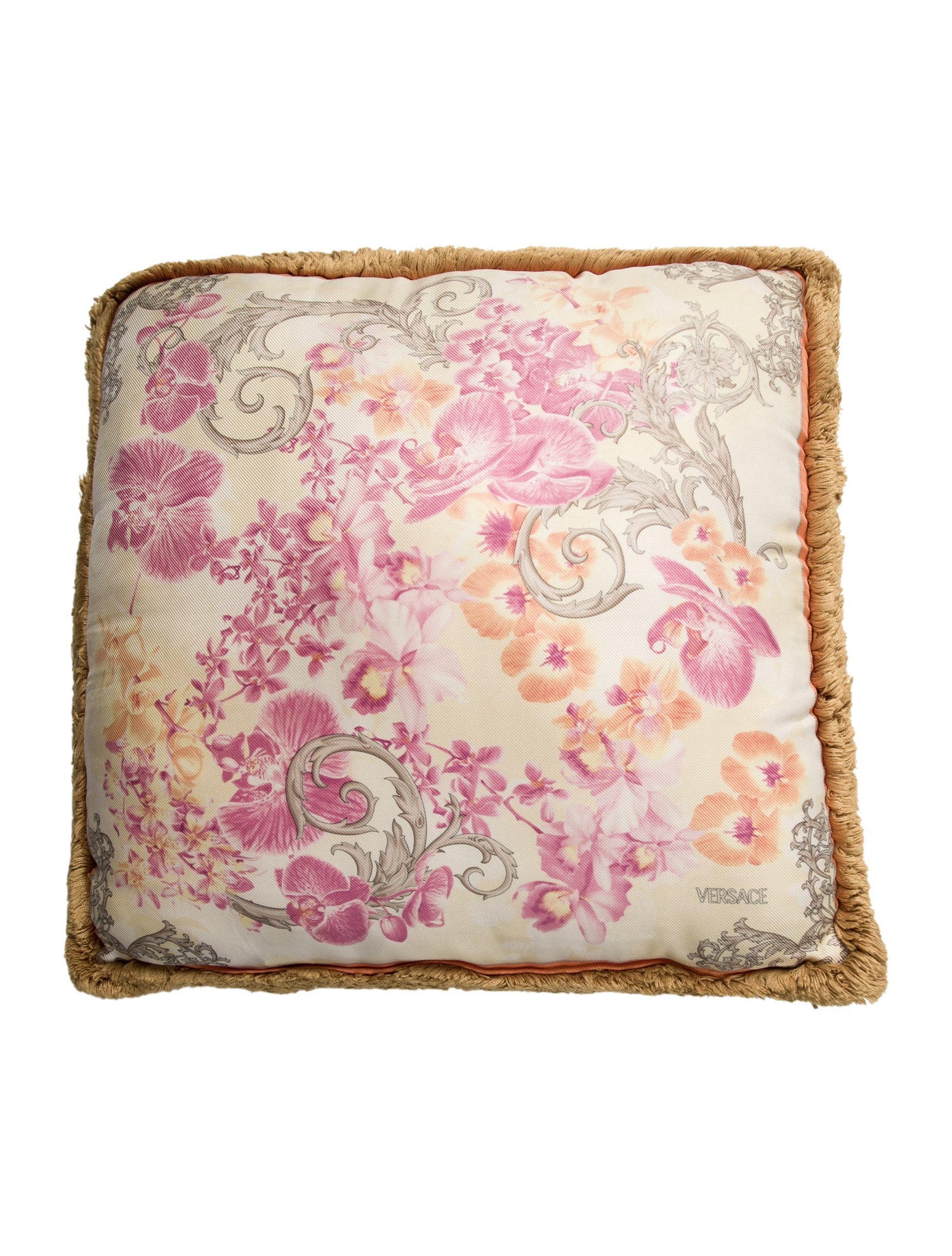 Versace Silk Throw Pillow