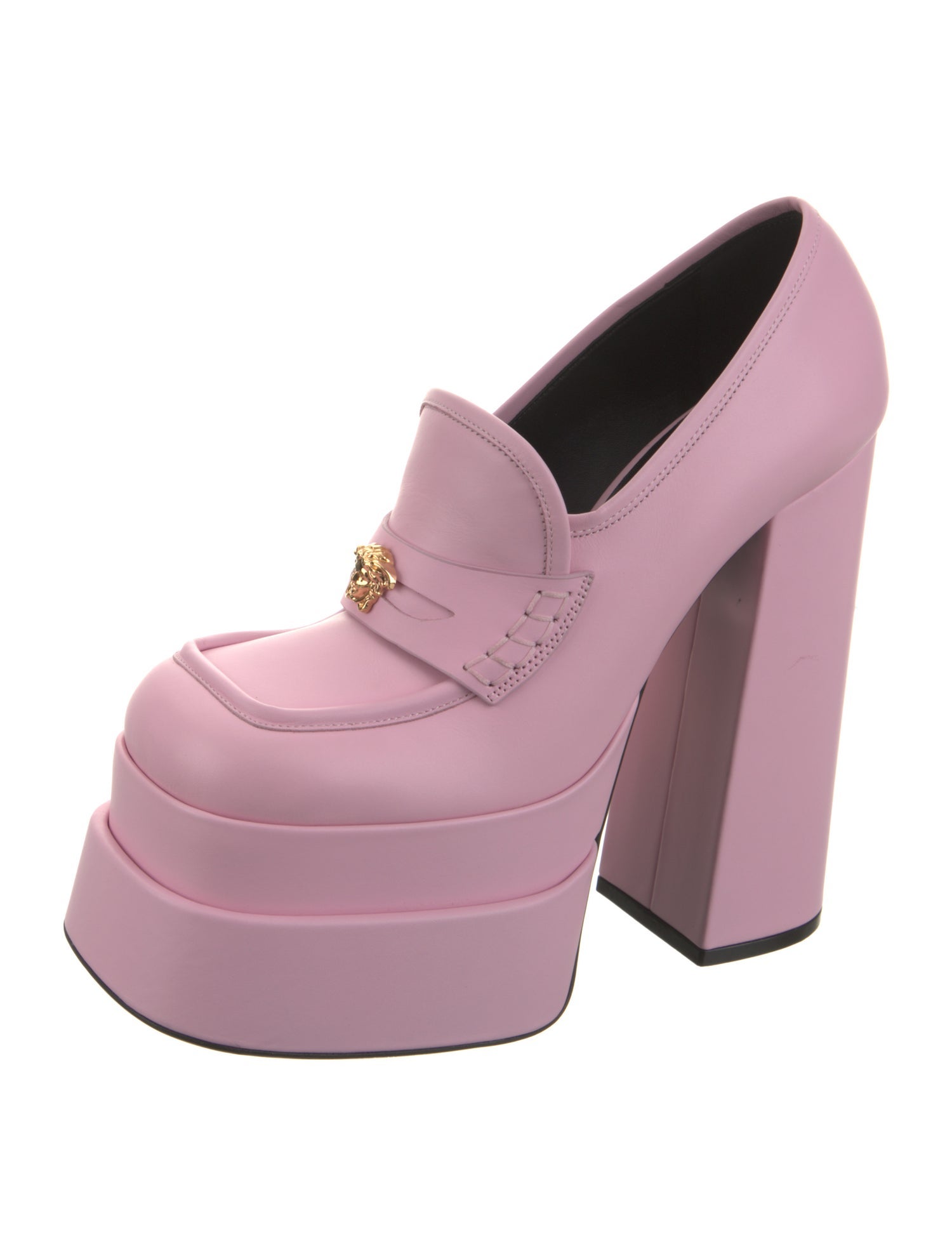 Versace Leather Studded Accents Pumps w/ Tags